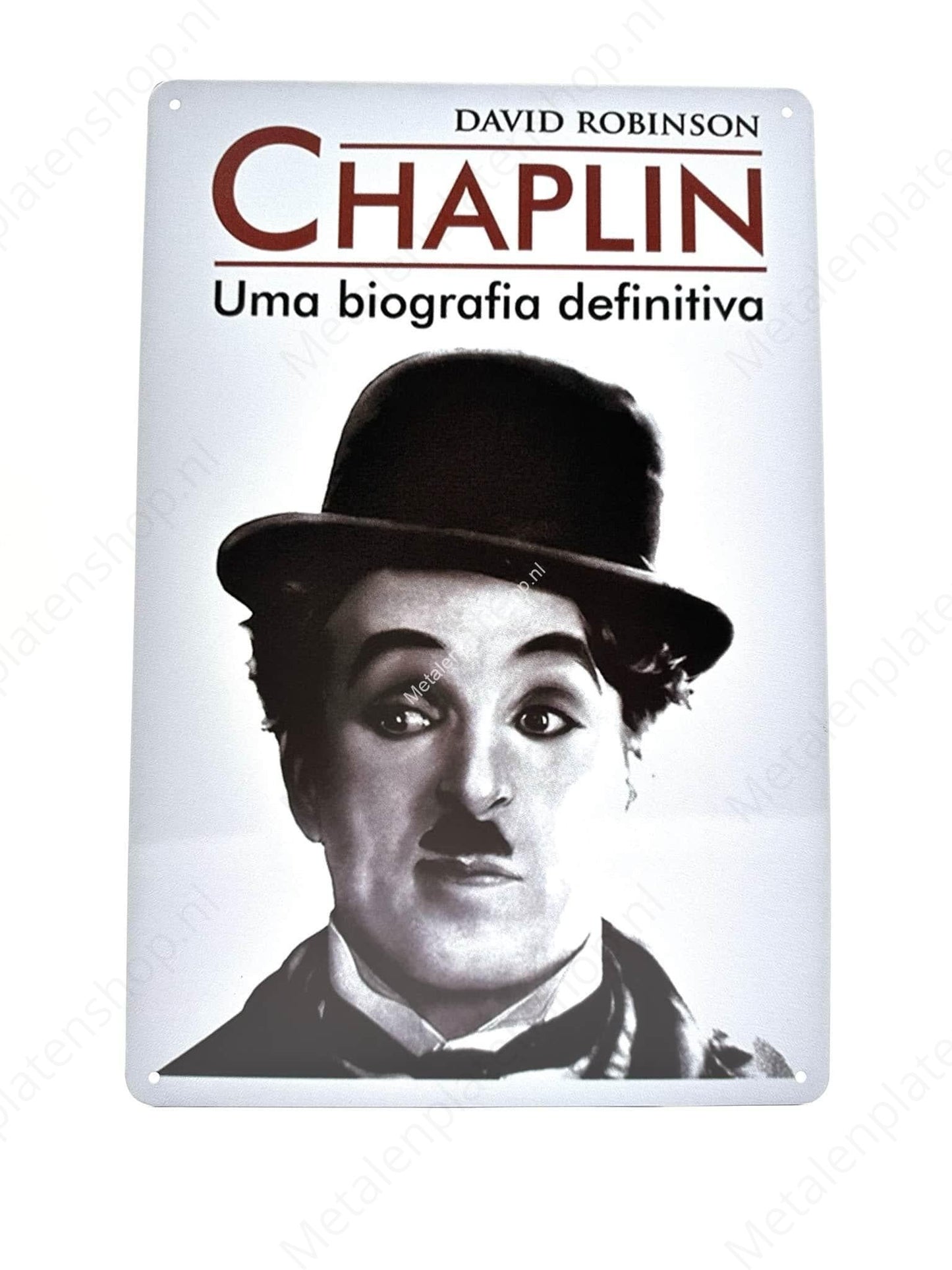Charlie Chaplin - Uma biografia definitiva - Metal Wall Sign