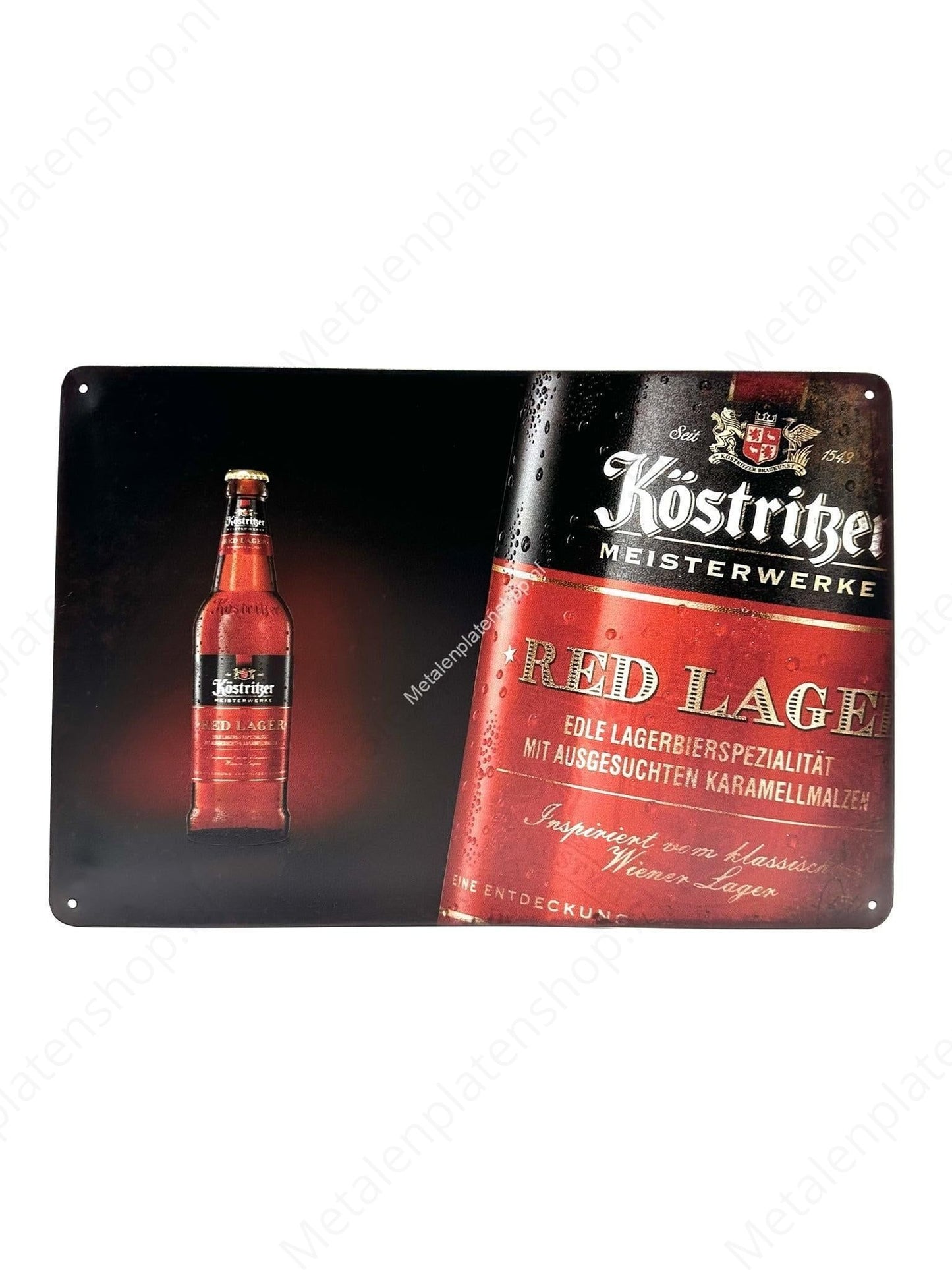 Köstrißer Meisterwerke - Red Low - Metallwandschild