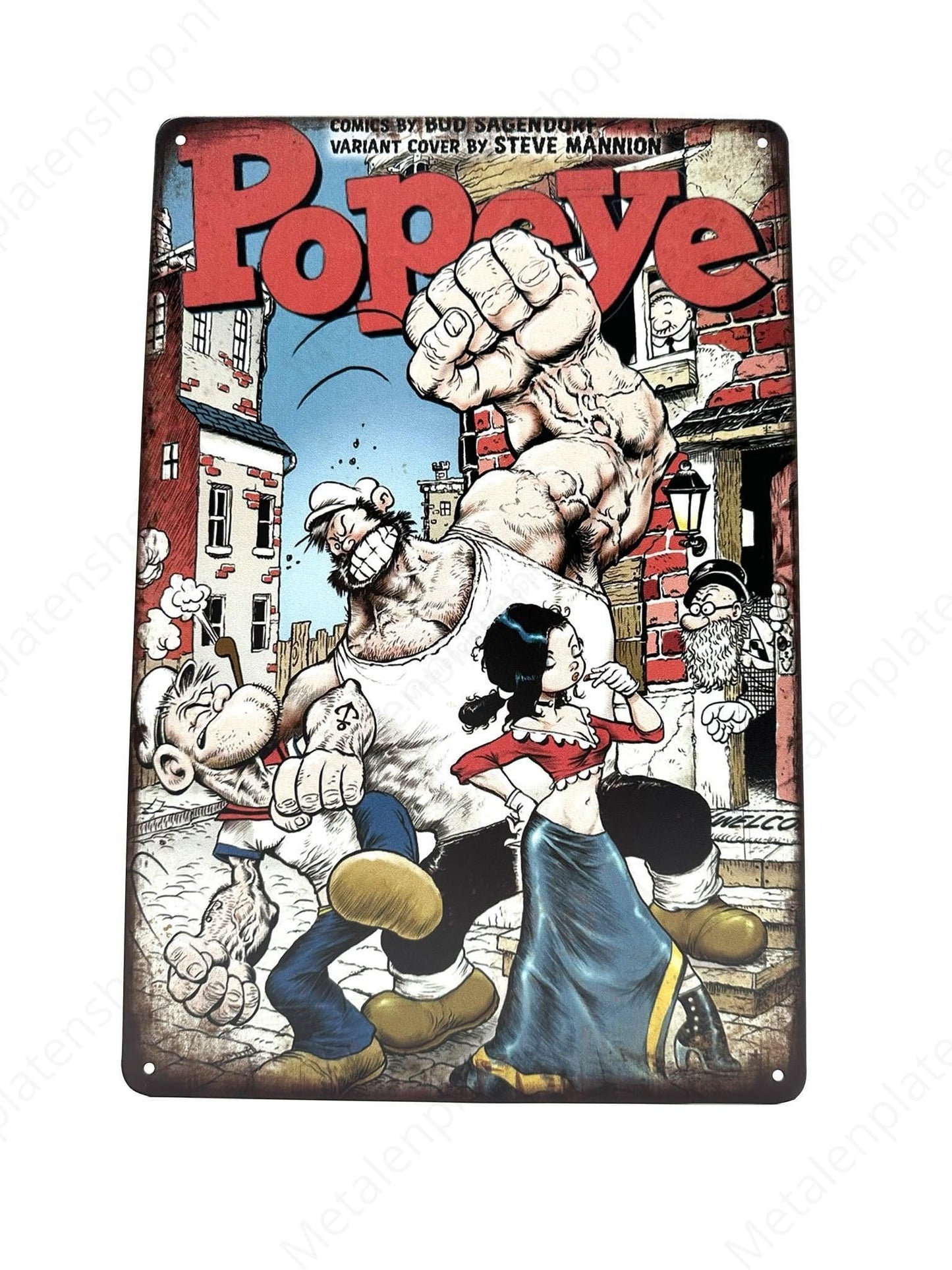 Popeye – Nr. 2 – Metallwandschild