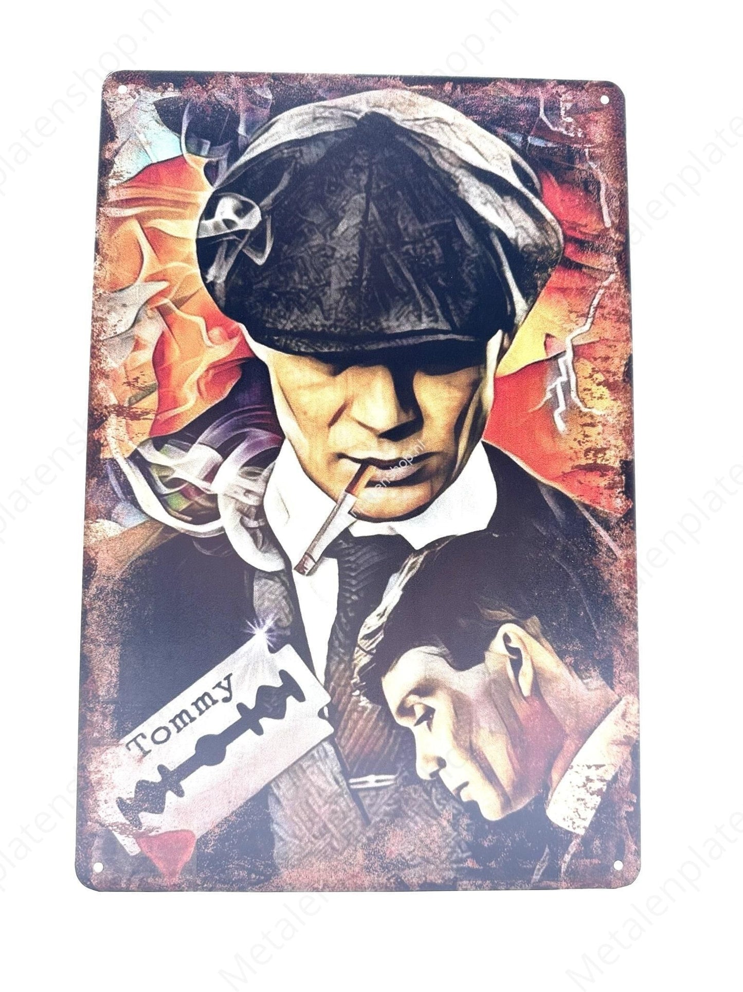 Peaky Blinders - Tommy Shelby Cartoon - Metal Wall Sign