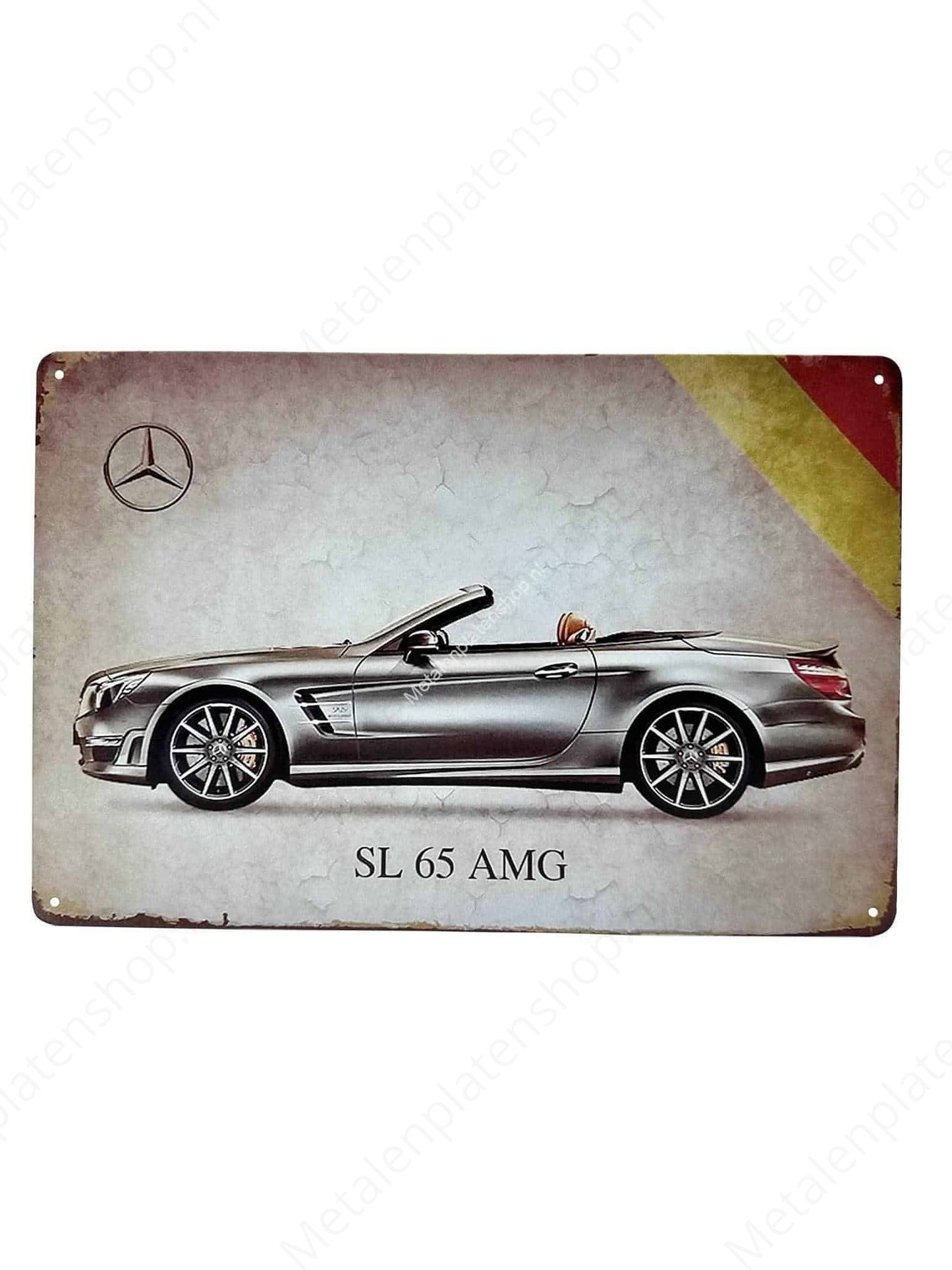 Mercedes SL65 AMG - Metallwandschild