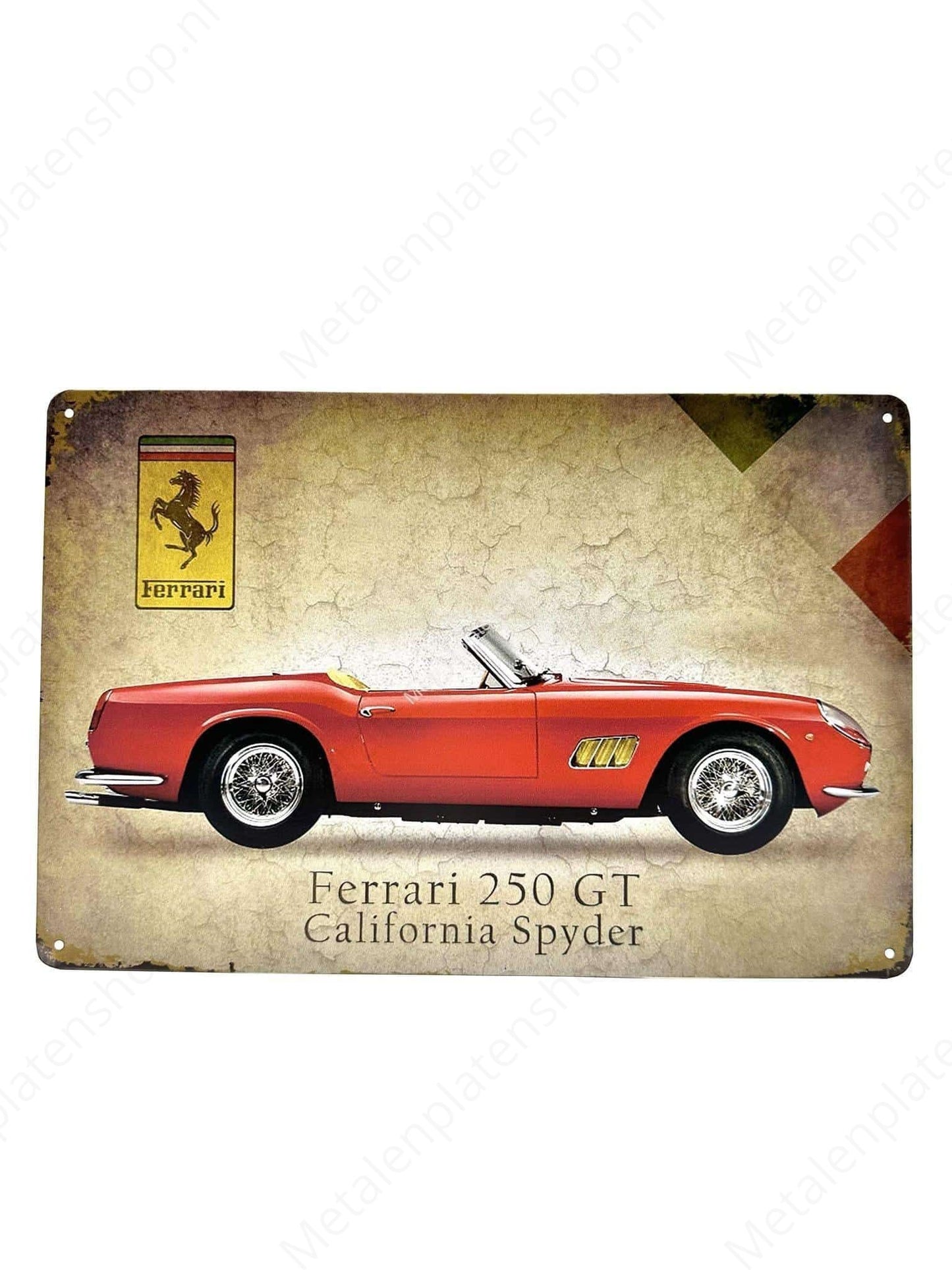 Ferrari 250GT California Spyder 2 – Metallwandschild