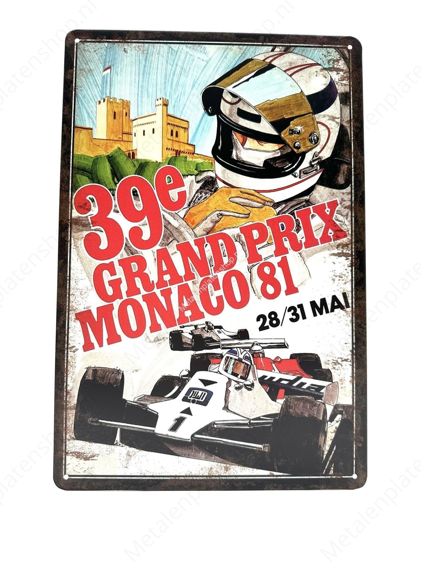 39. Grand Prix von Monaco 81 – Metallwandschild