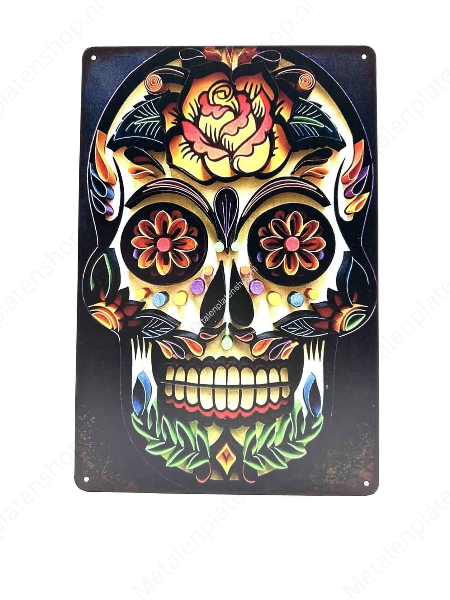 Corona Skull - Metal Wall Sign