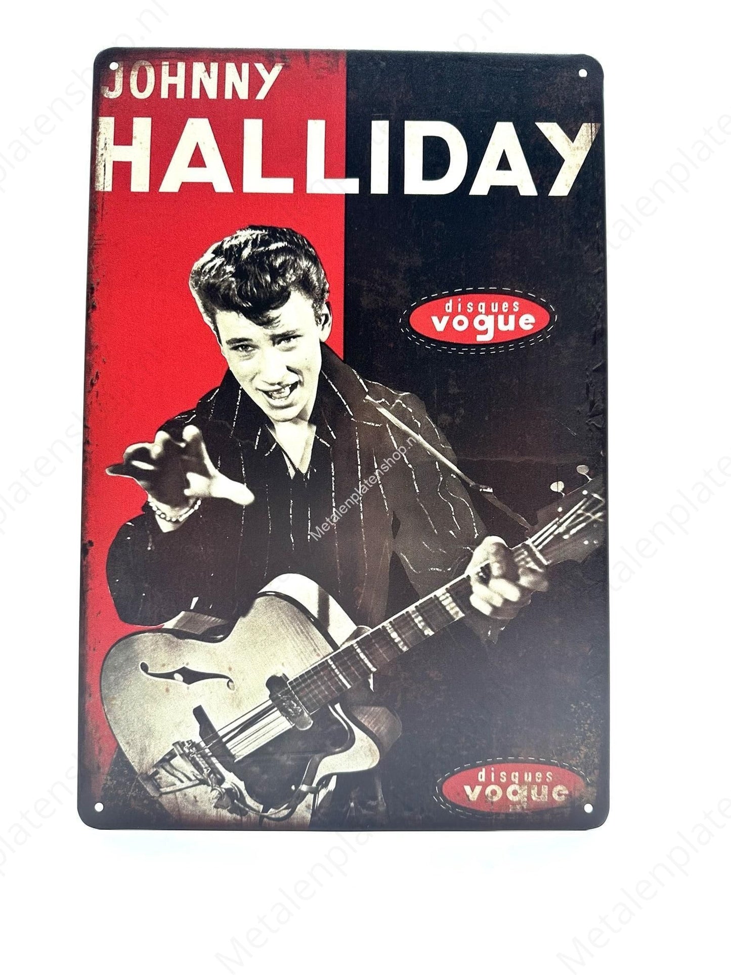 Johnny Halliday – Metall-Wandschild