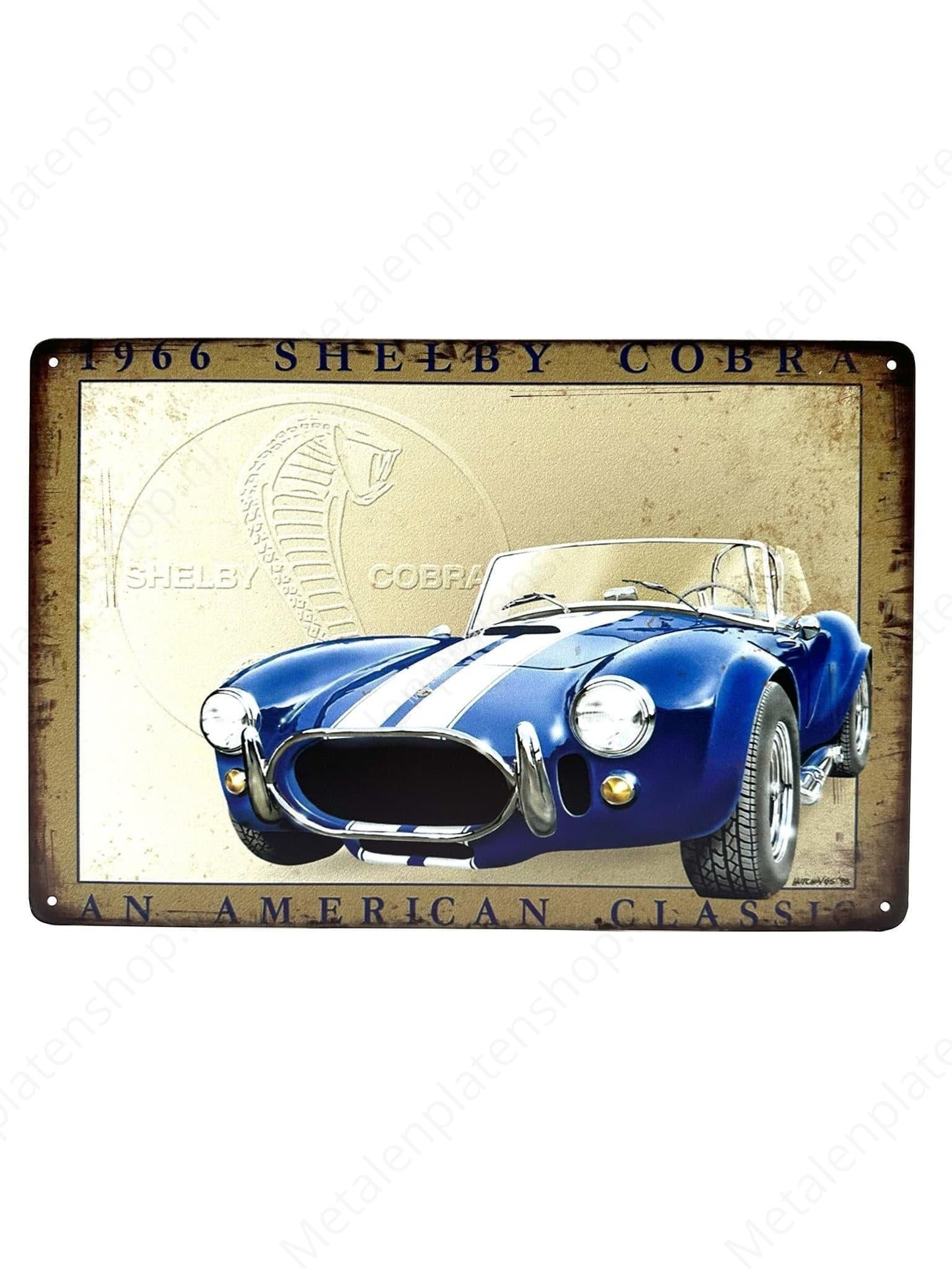 1966 Shelby Cobra - Metal Wall Sign