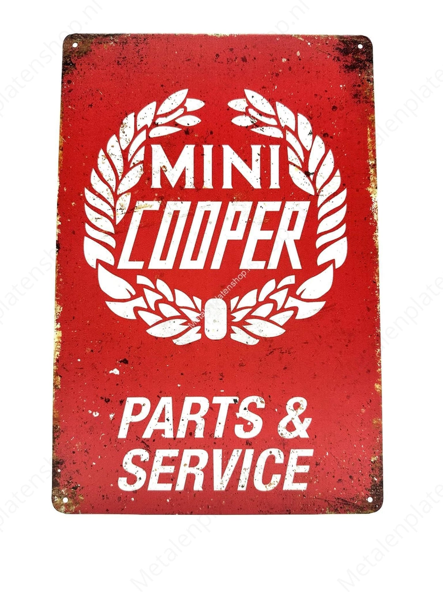 MINI Cooper - Parts &amp; Service - Metal Wall Sign
