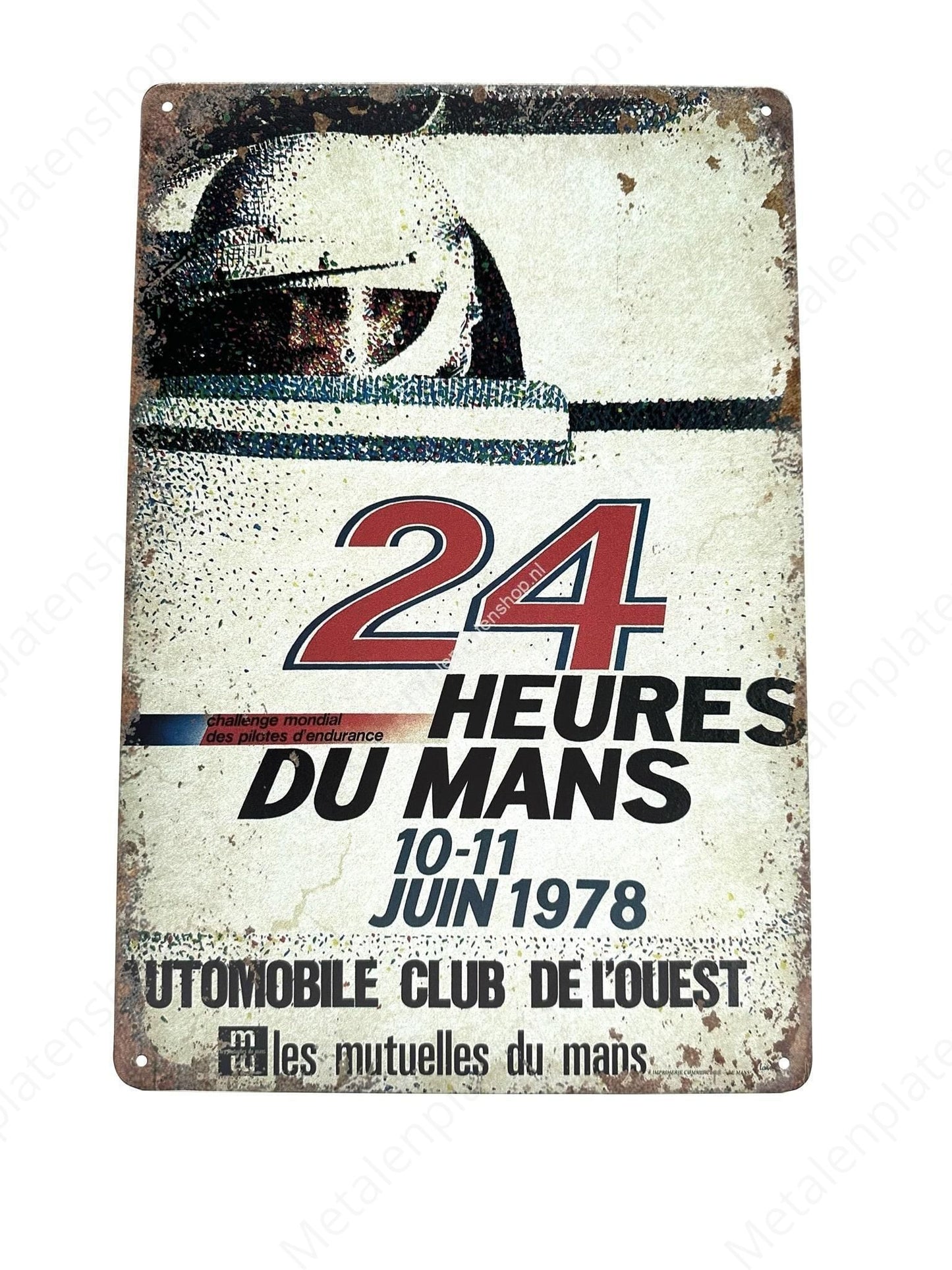 24 Hours of Mans - 1978 - Metal Wall Sign
