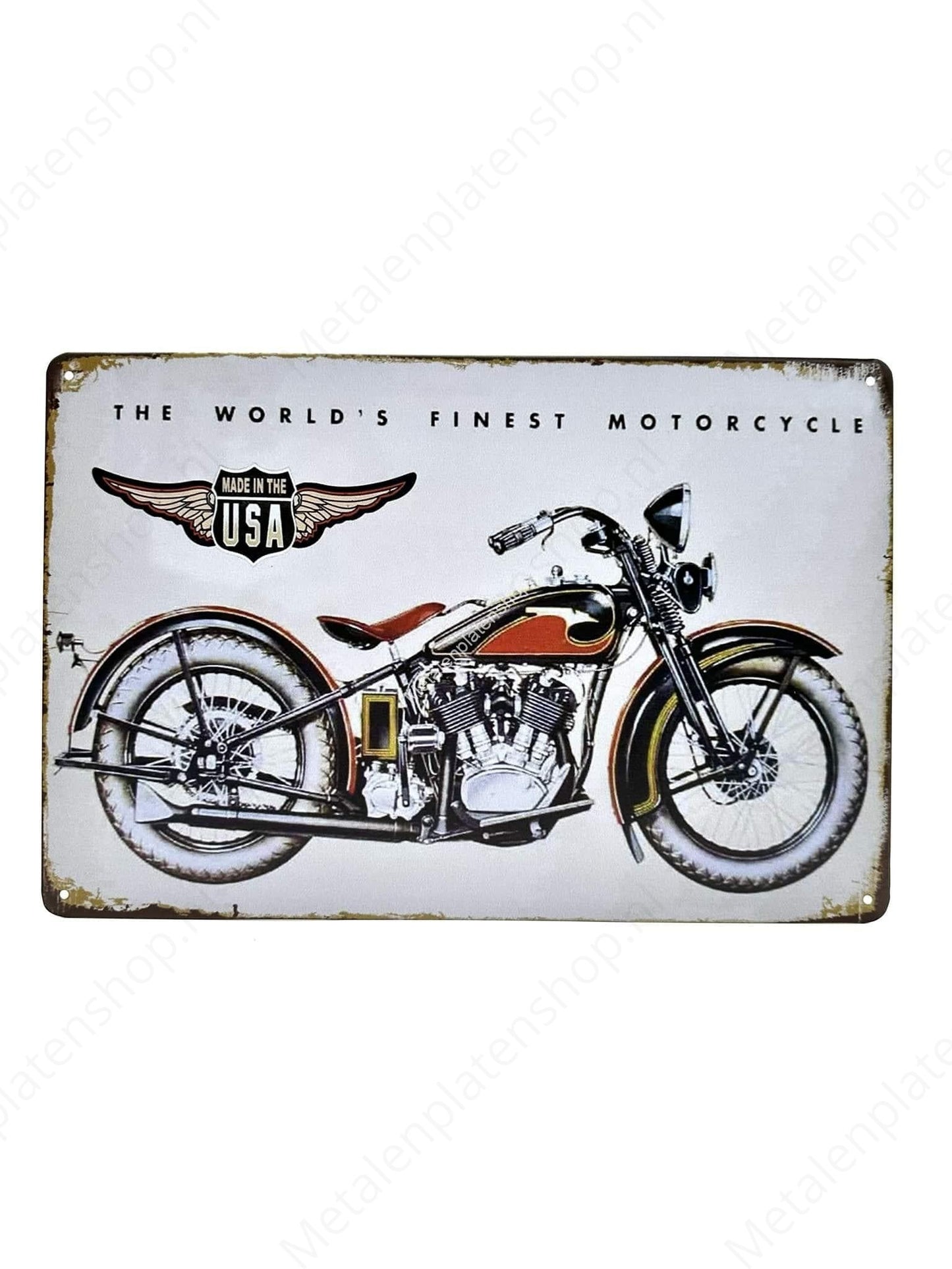The Worlds Finest Motorcycle - Motorcycles - Metal Wall Sign