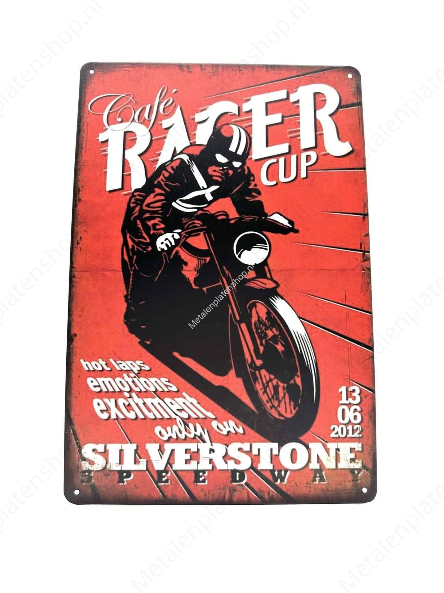 Cafe Racer Cup – Motorräder – Metallwandschild