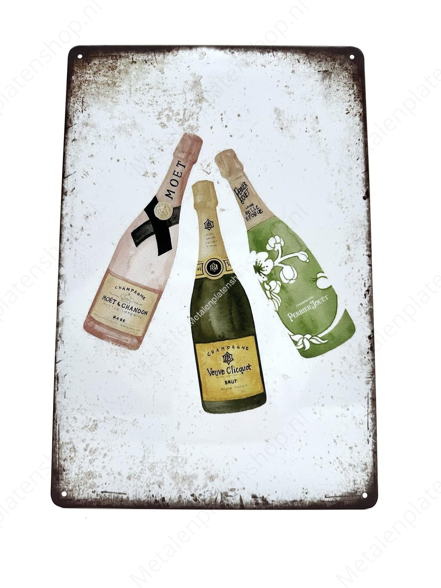Must - Veuve - Perrier - Metallwandschild