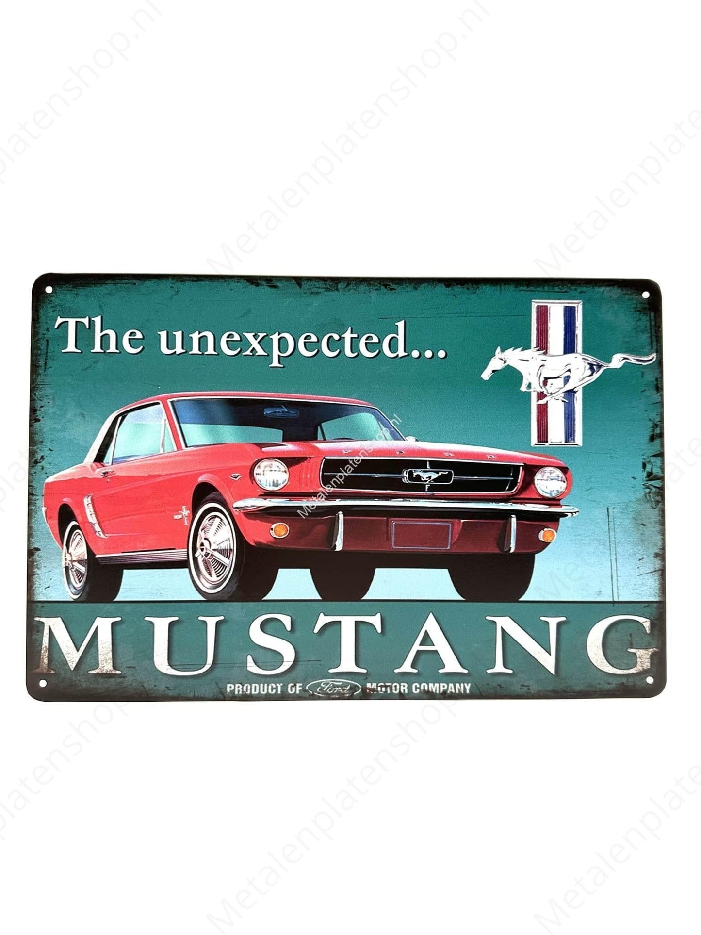 Das Unerwartete... MUSTANG - Metallwandschild