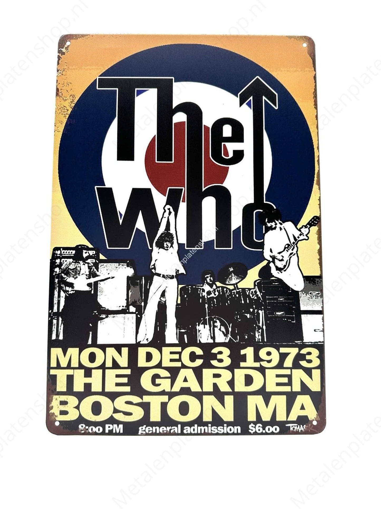 The Who - 1973 - Metal Wall Sign