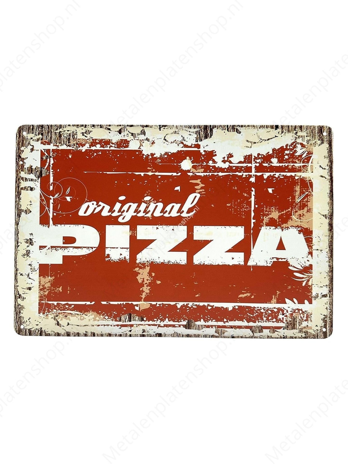 Original Pizza - Metallwandschild