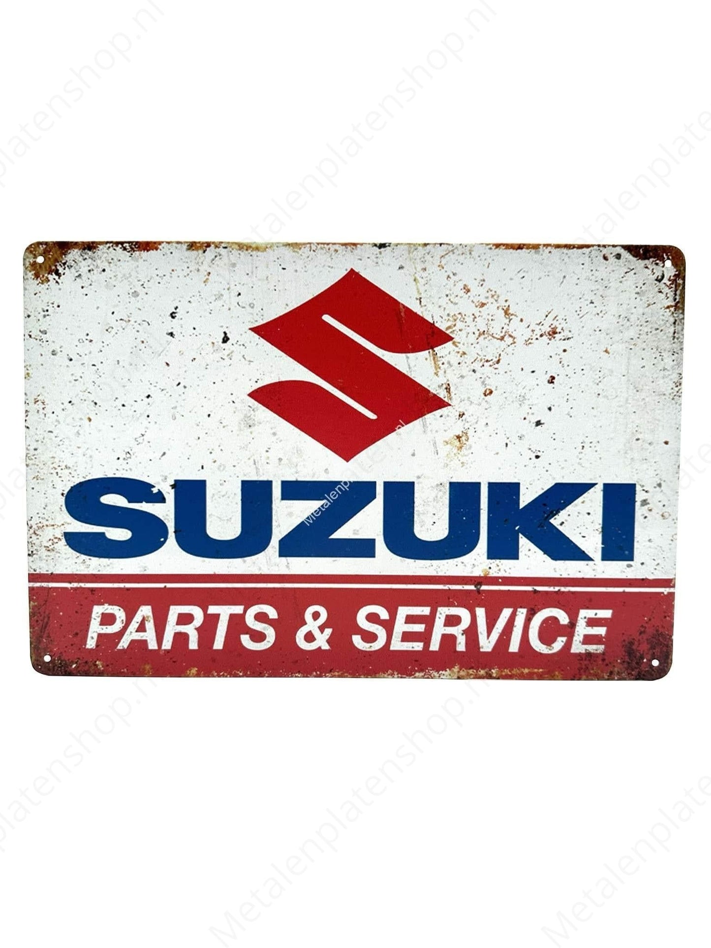 Suzuki - Parts &amp; Service - Metal Wall Sign