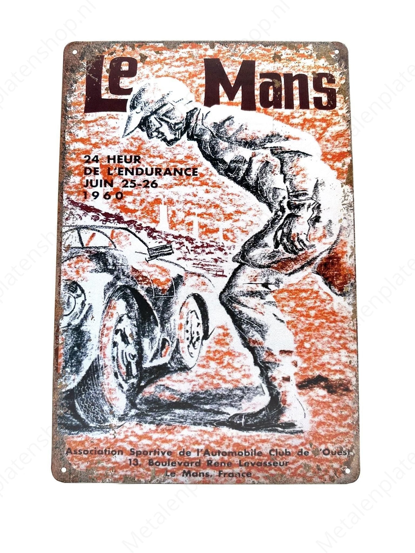 Le Mans - 1960 - Metal Wall Sign
