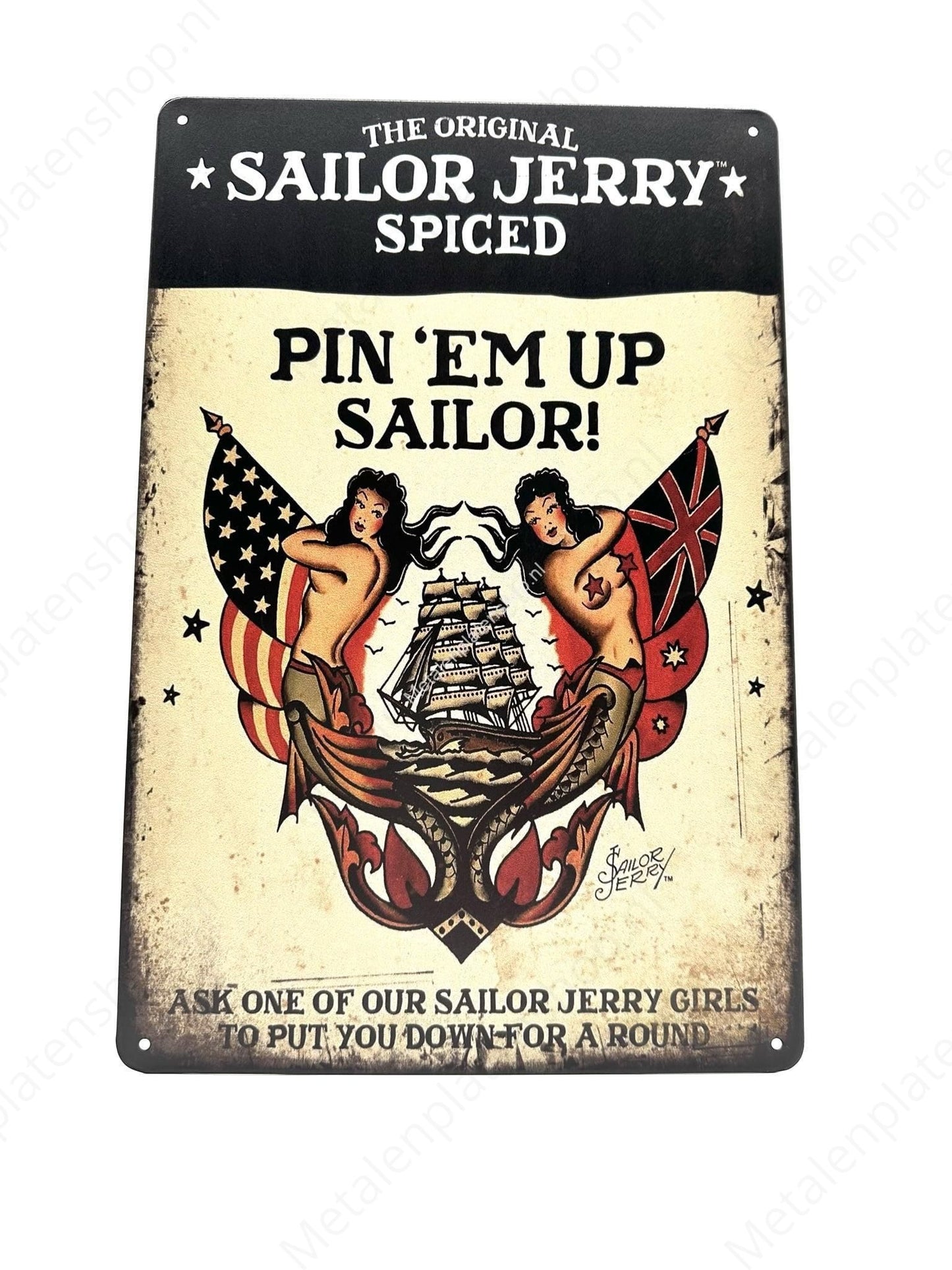 The Original Sailor Jerry Spiced – Metall-Wandschild