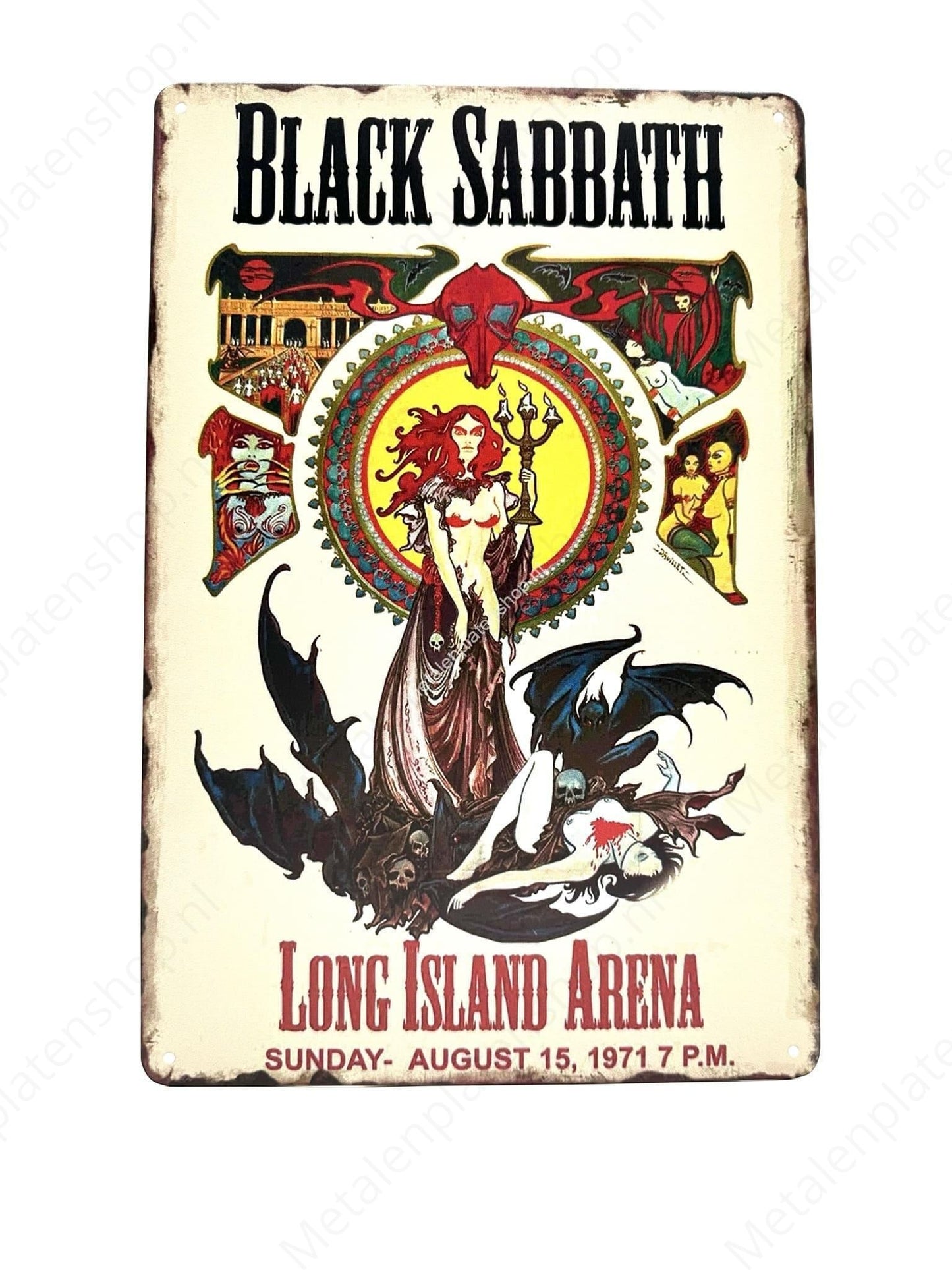 Black Sabbath - Metal Wall Sign