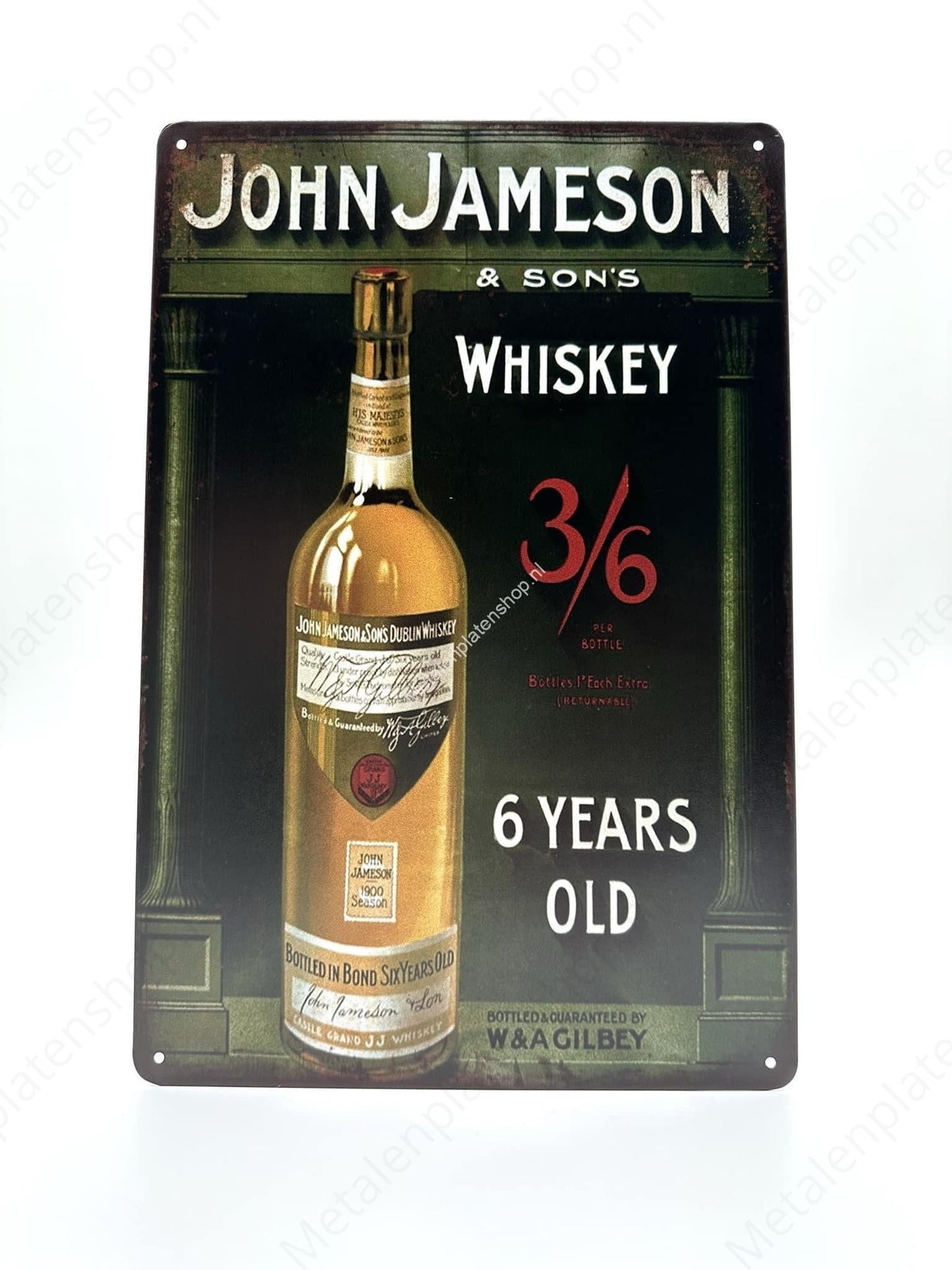 John Jameson &amp; Sons - Whiskey - Metal Wall Sign