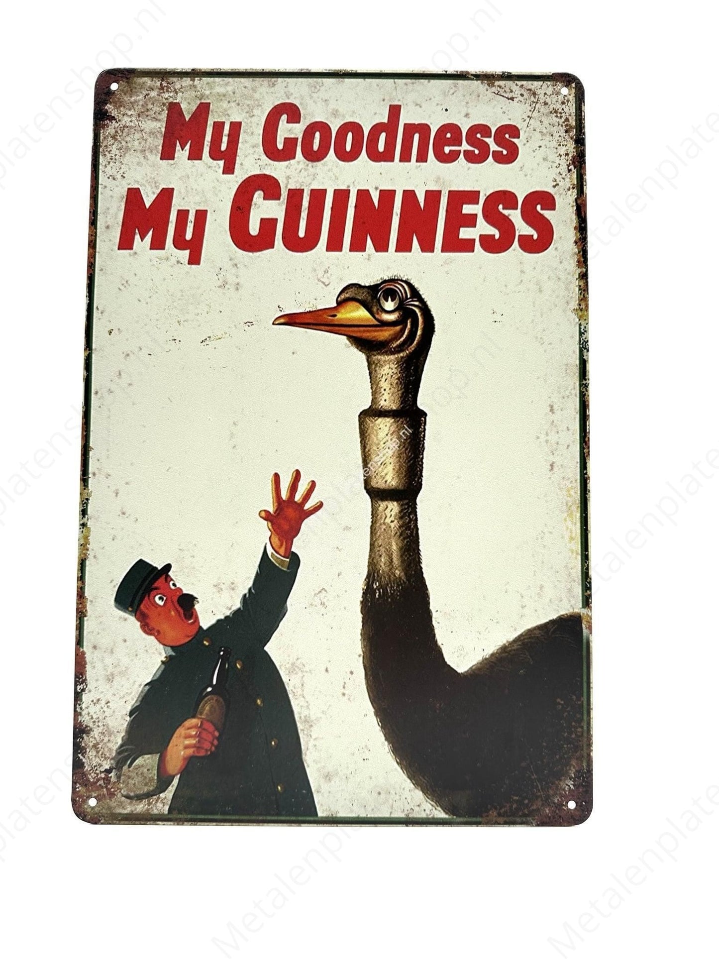 Meine Güte, mein Guinness – Metall-Wandschild