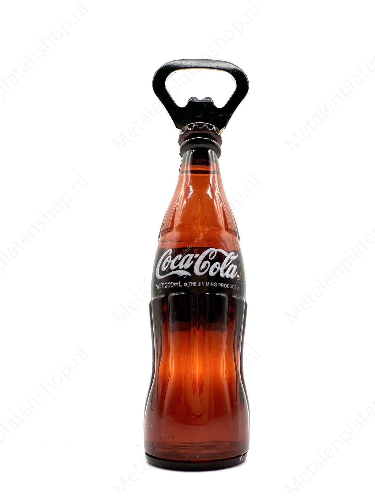 Bier- oder Flaschenöffner mit Magnet - Coca Cola Zero - 14cm - Metallwandschild