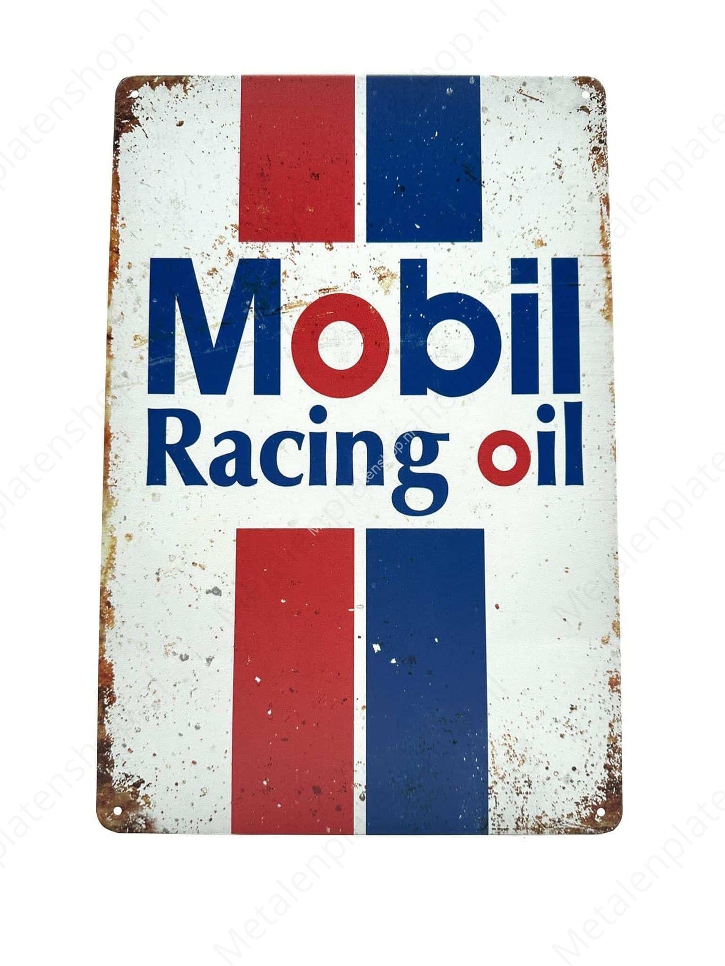 Mobil - Racing Oil - Metal Wall Sign