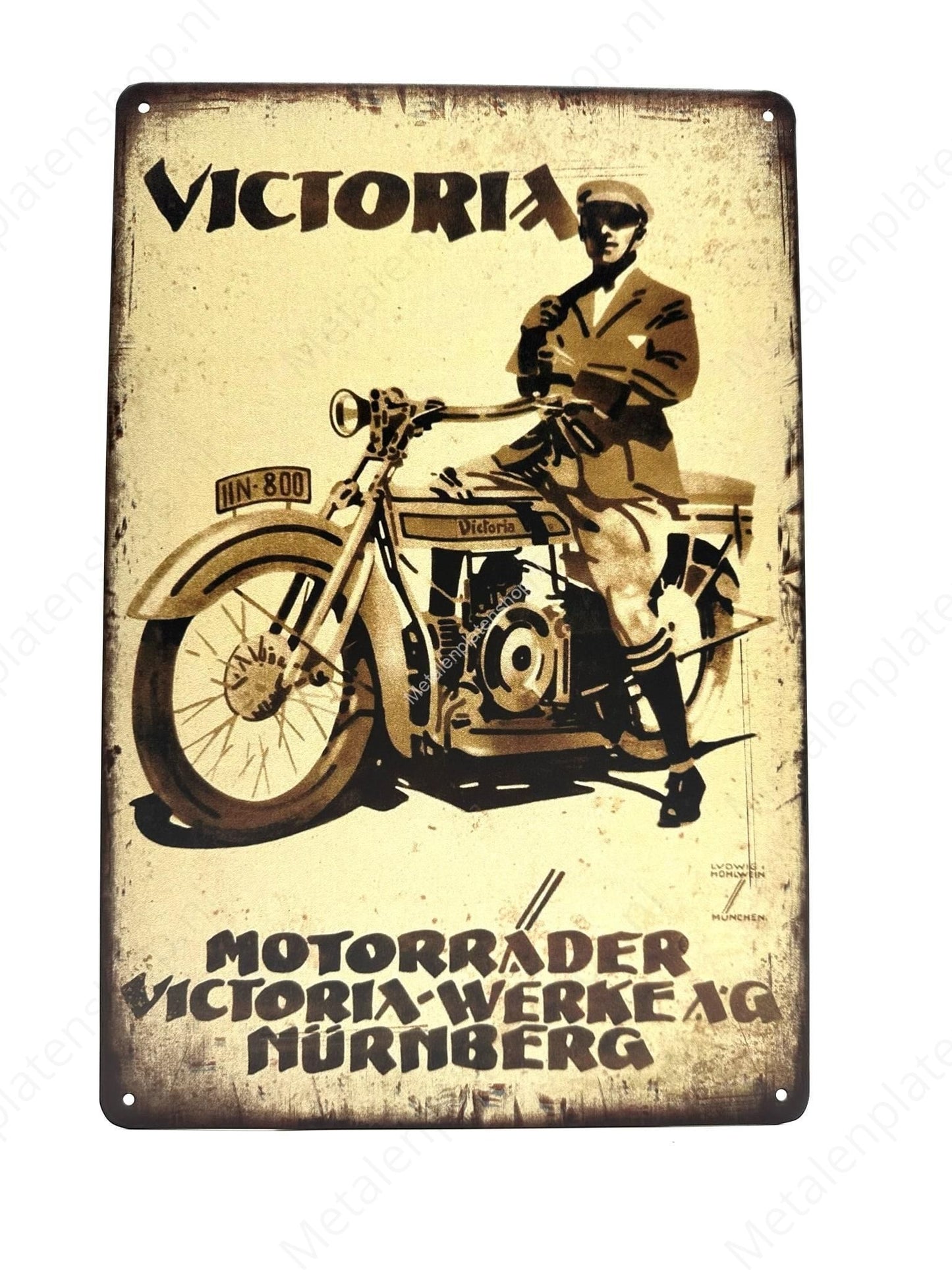 Victoria - Motor - Metal Wall Sign