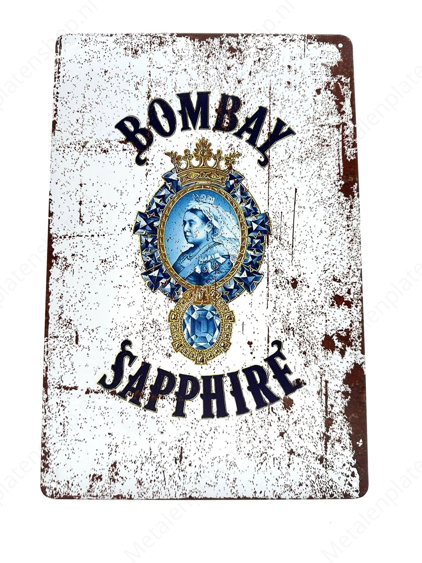 Bombay Sapphire – Gin – Metallwandschild
