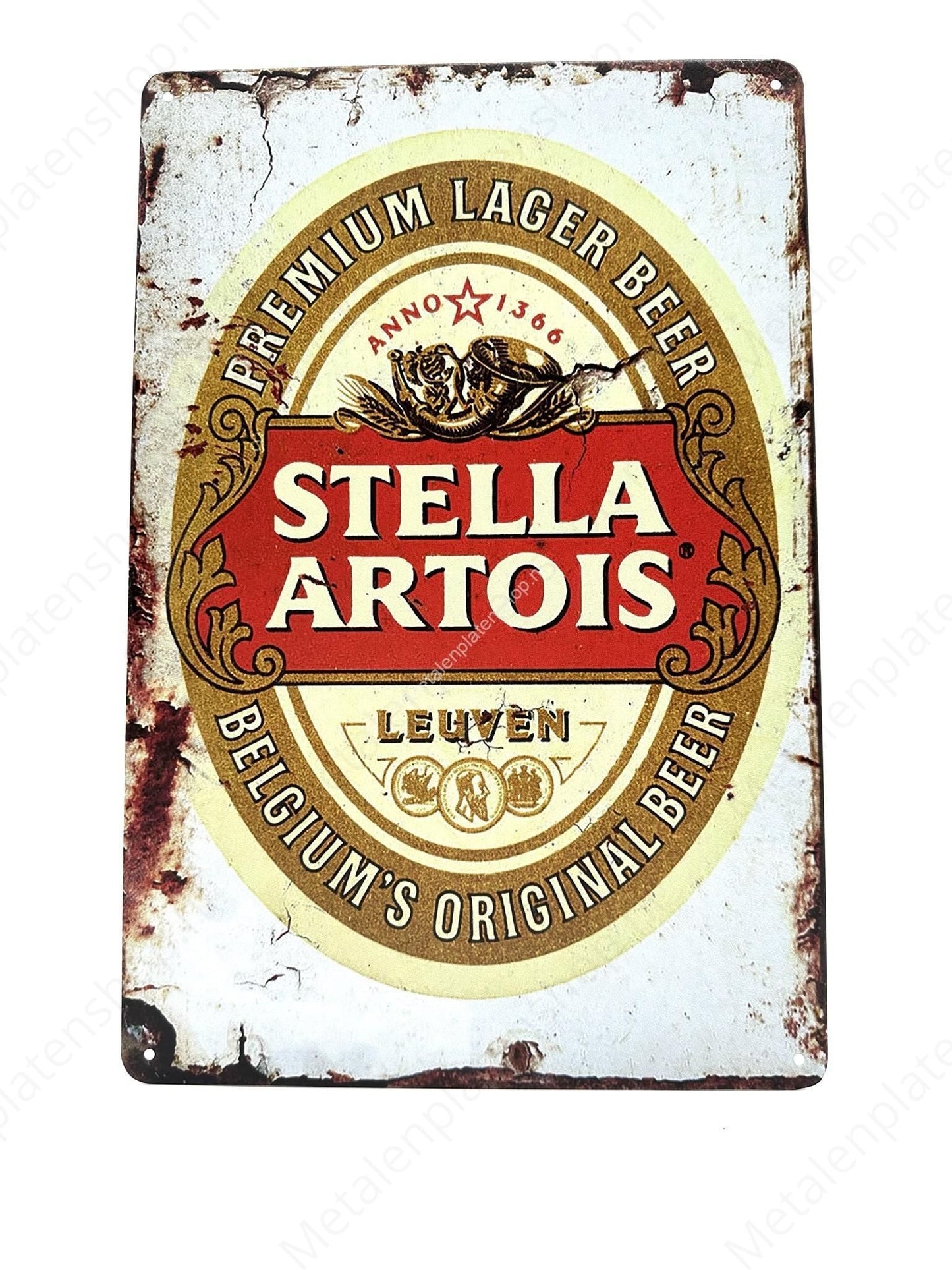 Stella Artois – Leuven – Metallwandschild