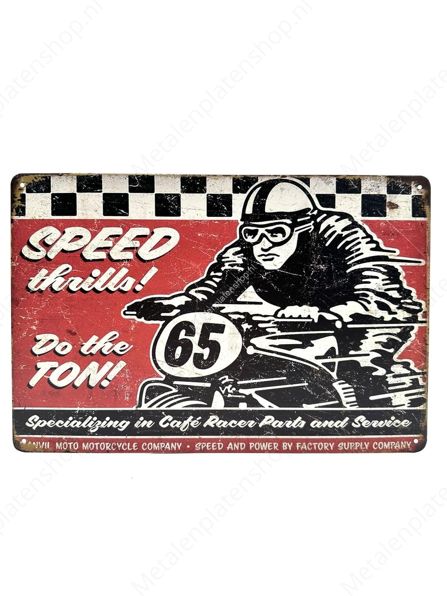 Speed Thrills - Do the TON - 65 - Metal Wall Sign