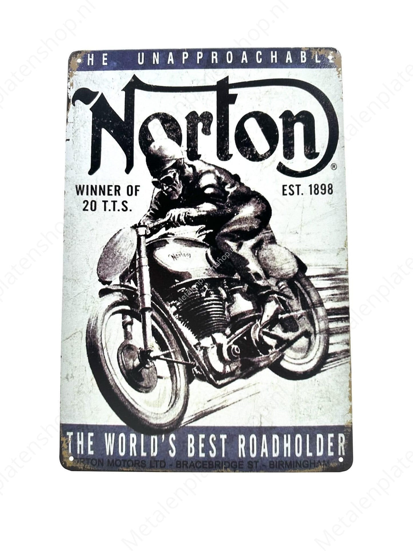 Norton - EST. 1898 - Engines - Metal Wall Sign