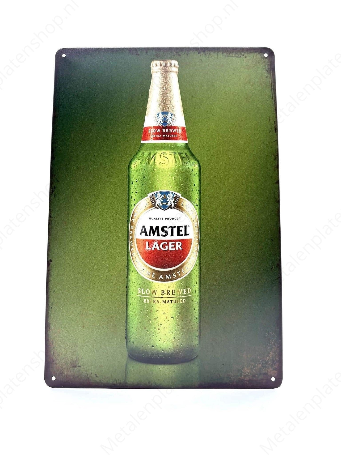Amstel Lager - Bottle - Beer - Metal Wall Sign