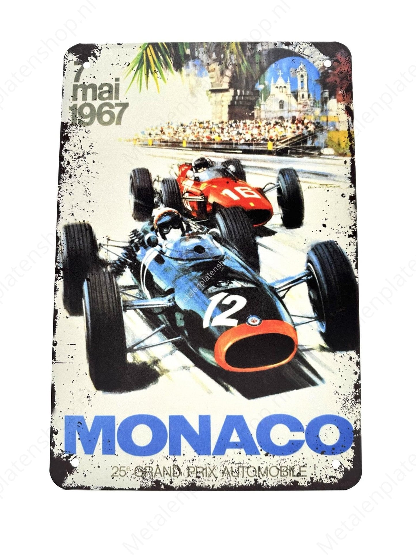 Monaco - May 7, 1967 - Metal Wall Sign