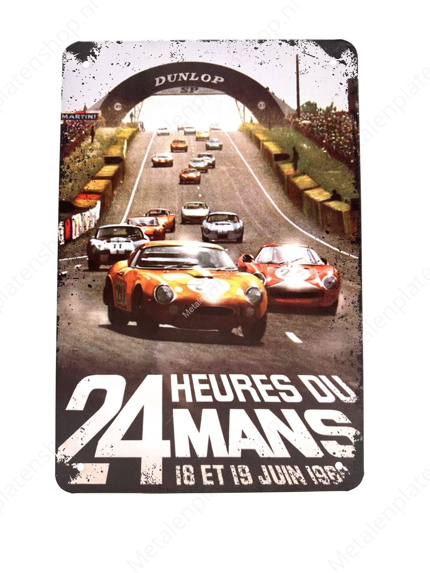 24 Stunden von Mans - 18./19. Juni 1966 - Metallwandschild