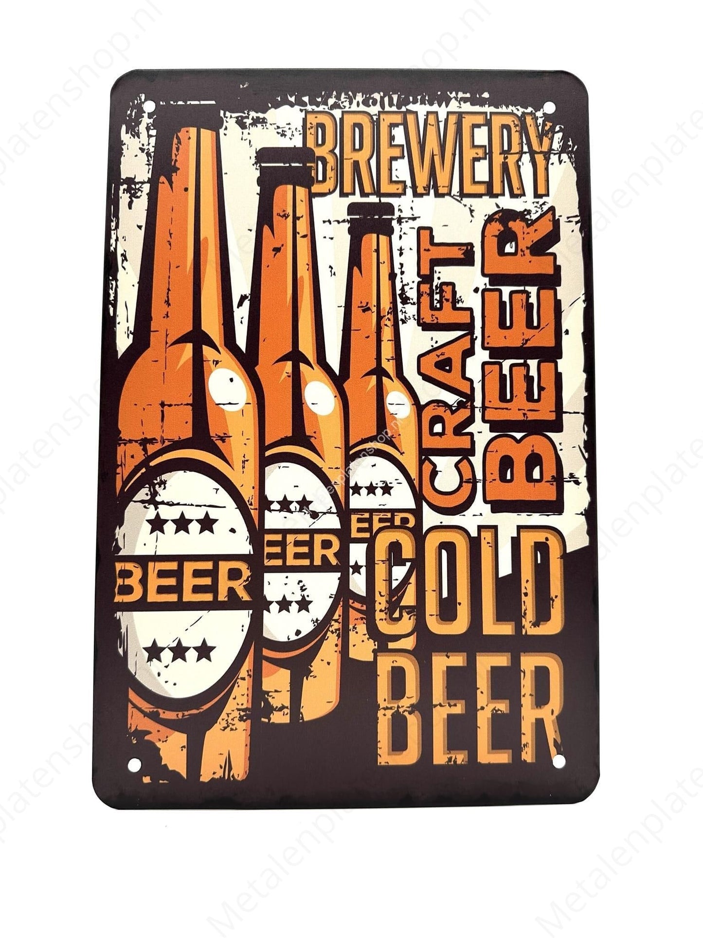Brauerei Craft Beer – Kaltes Bier – Metallwandschild