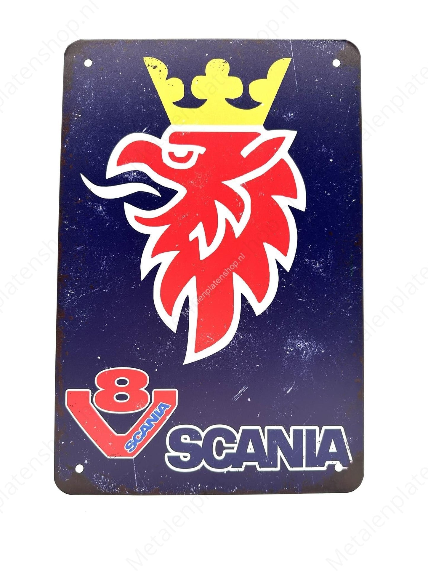 SCANIA - V8 - Metal Wall Sign