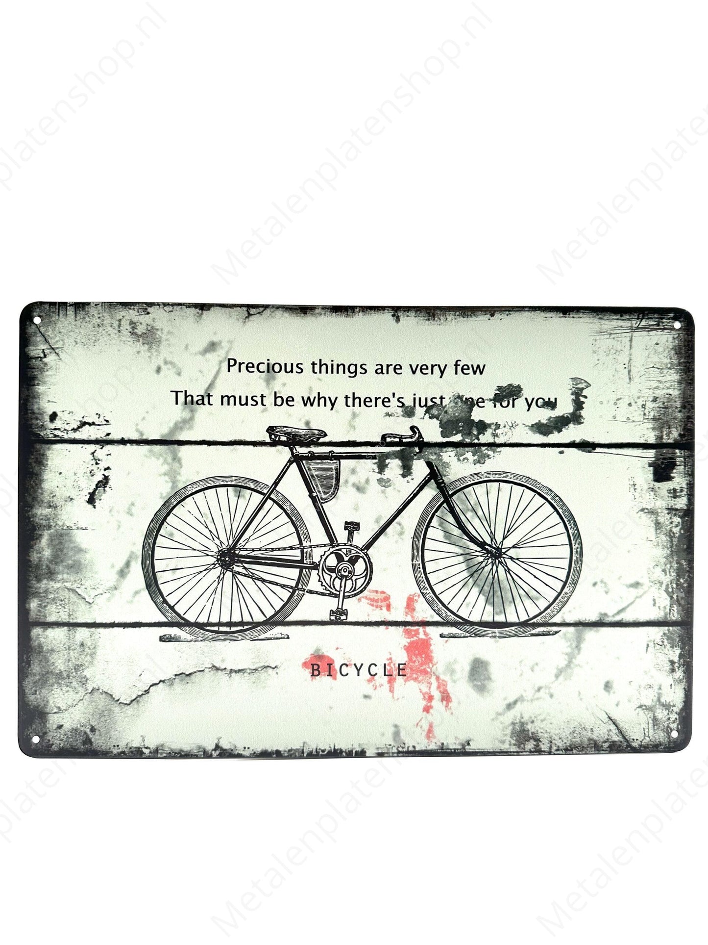 Bicycle - Metalen Wandbord