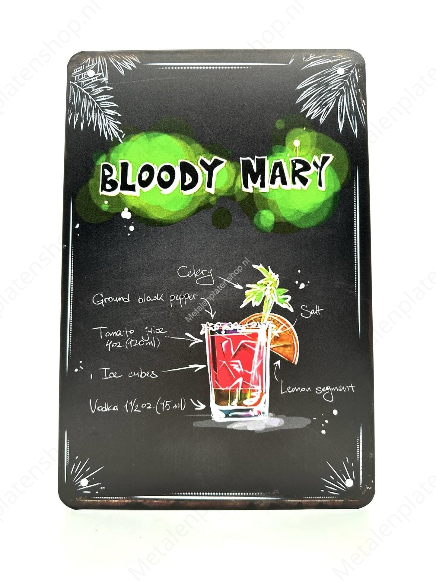 Bloody Mary - Cocktails - Metal Wall Sign