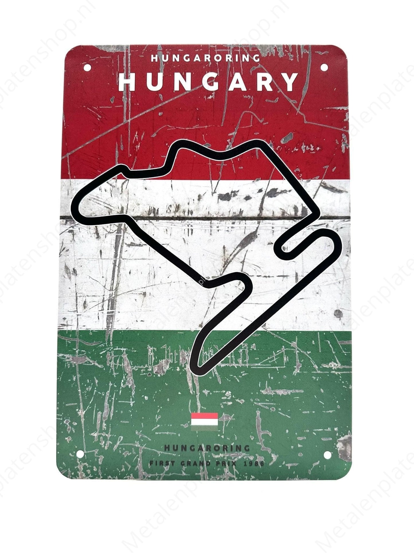 Hungaroring - Grand Prix - Hungary - Metalen Wandbord