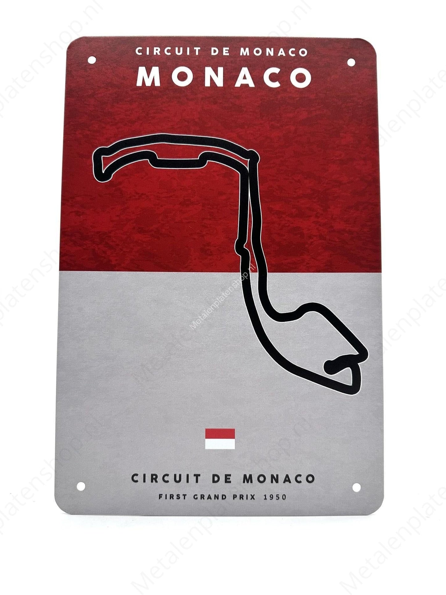 Circuit de Monaco - Grand Prix - Monaco - Metalen Wandbord