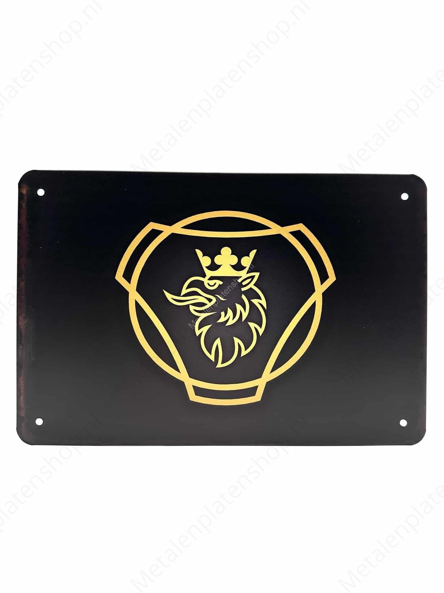 SCANIA - Logo - Black - Metal Wall Sign