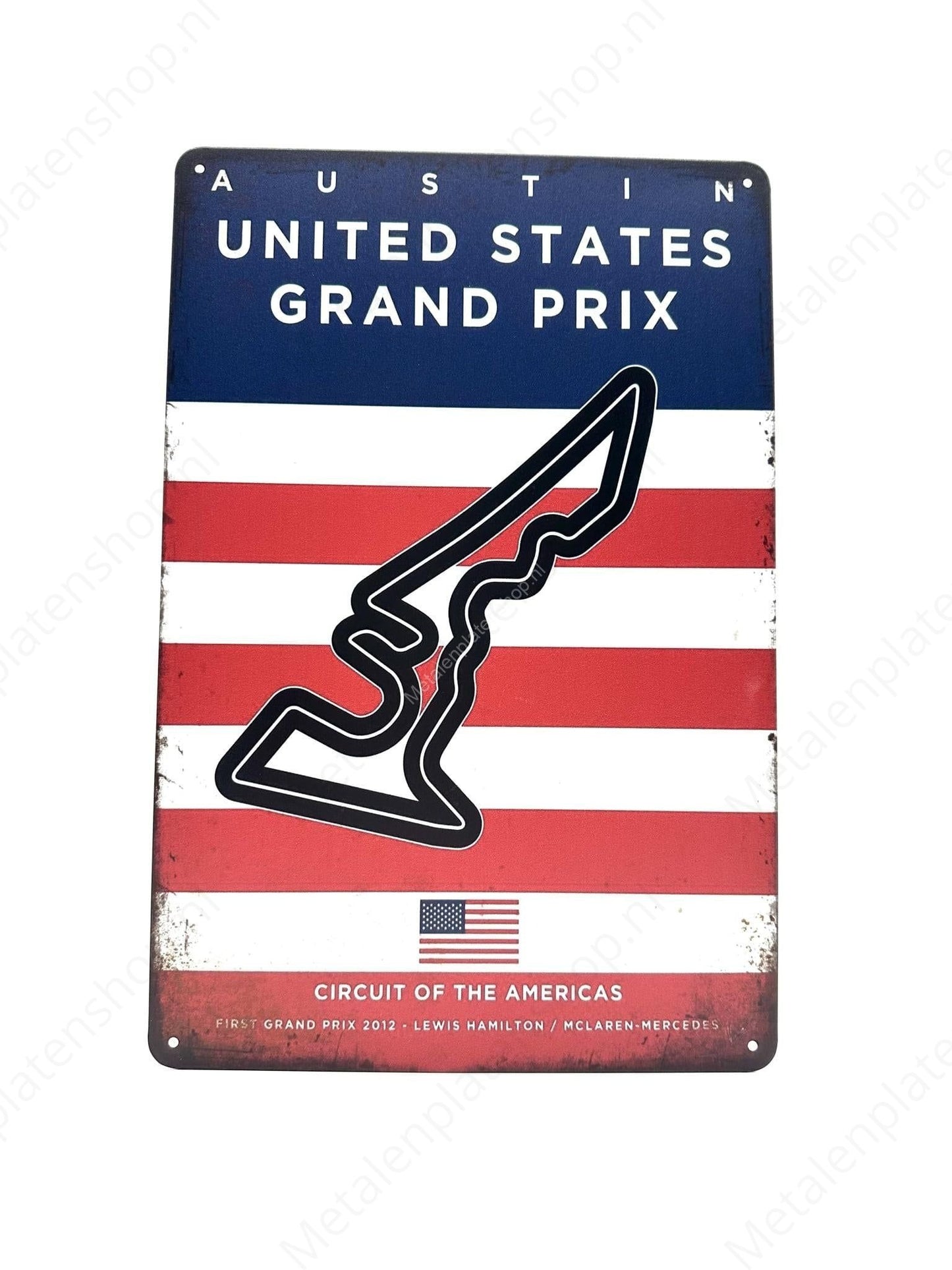 Circuit of the Americas - Grand Prix - United States - Metalen Wandbord