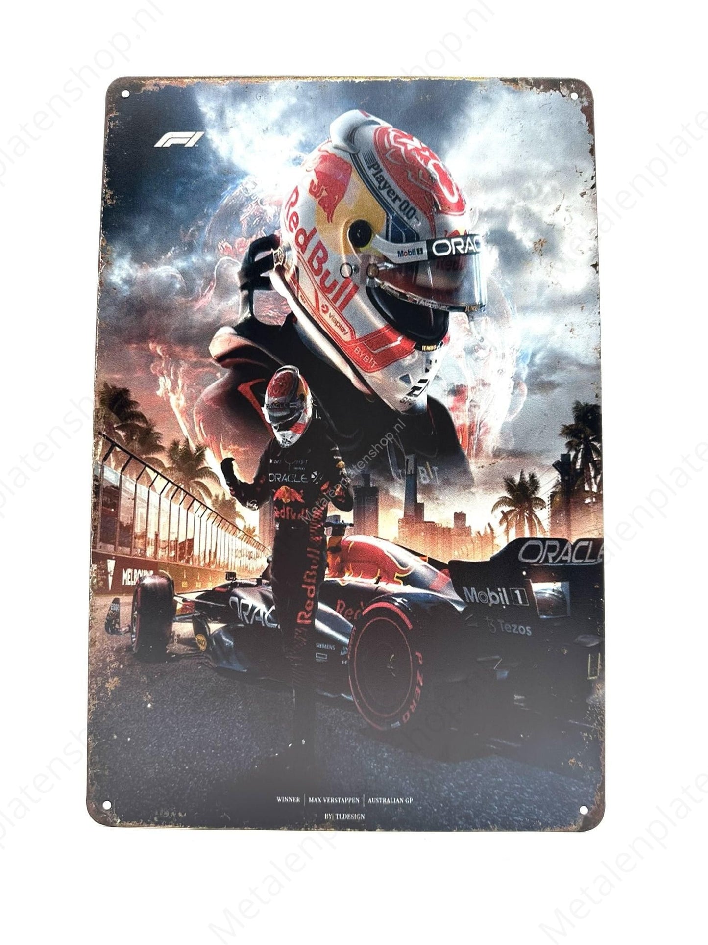 Max Verstappen - Australian GP Winner - Metal Wall Sign