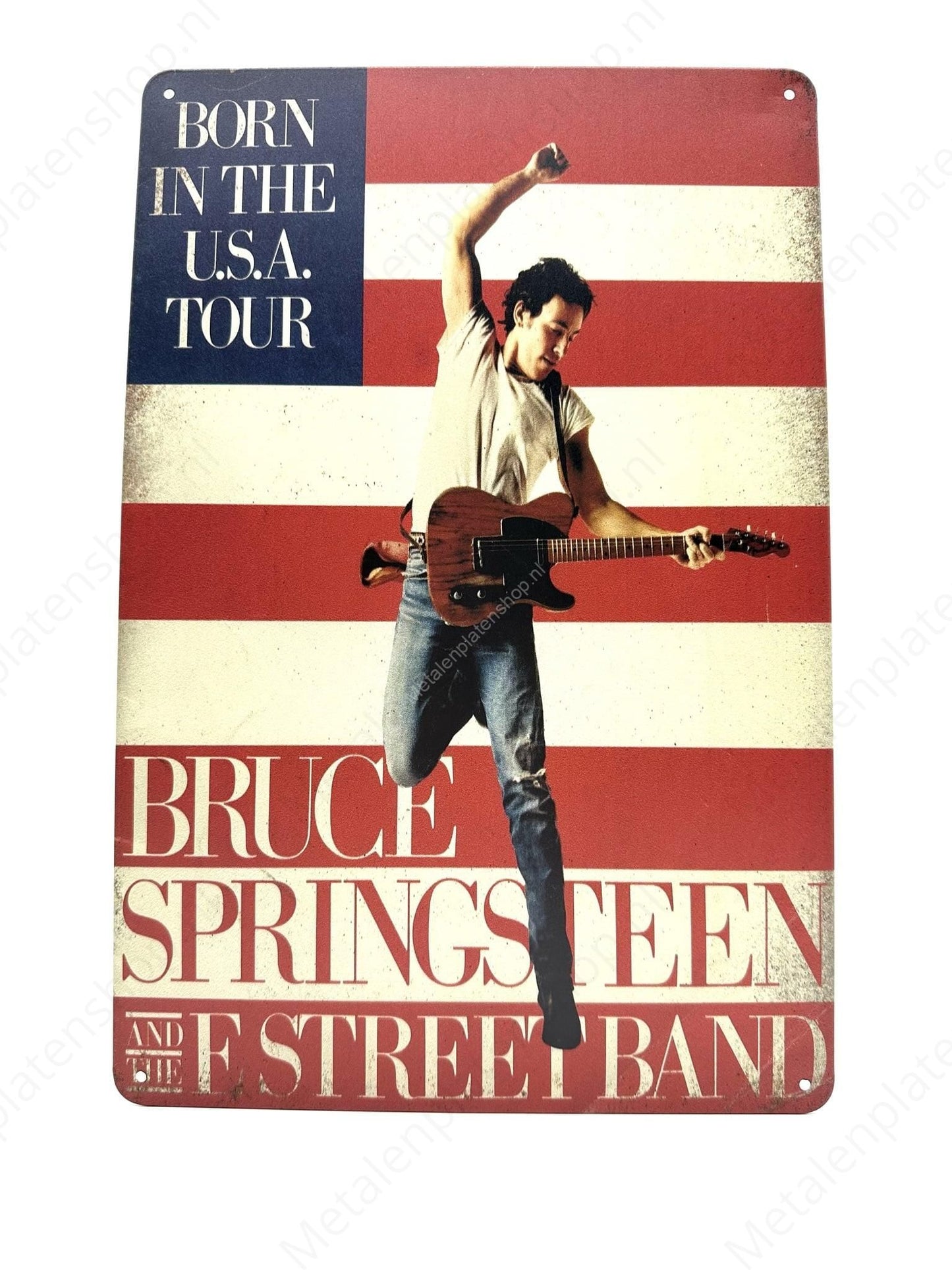 Bruce Springsteen – Born in the USA-Tour – Metallwandschild