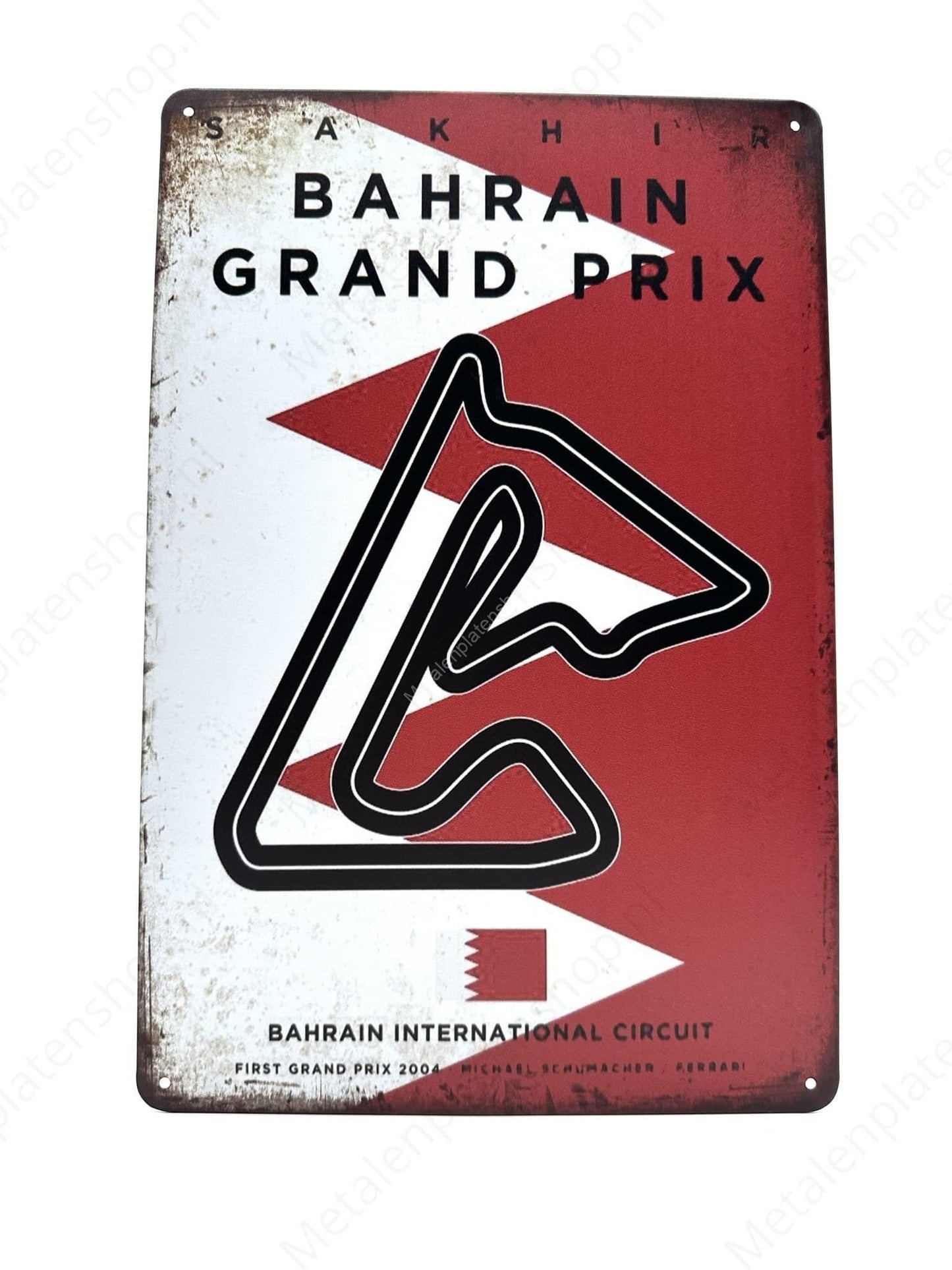 Bahrain International Circuit - Bahrain - Grand Prix - Metalen Wandbord