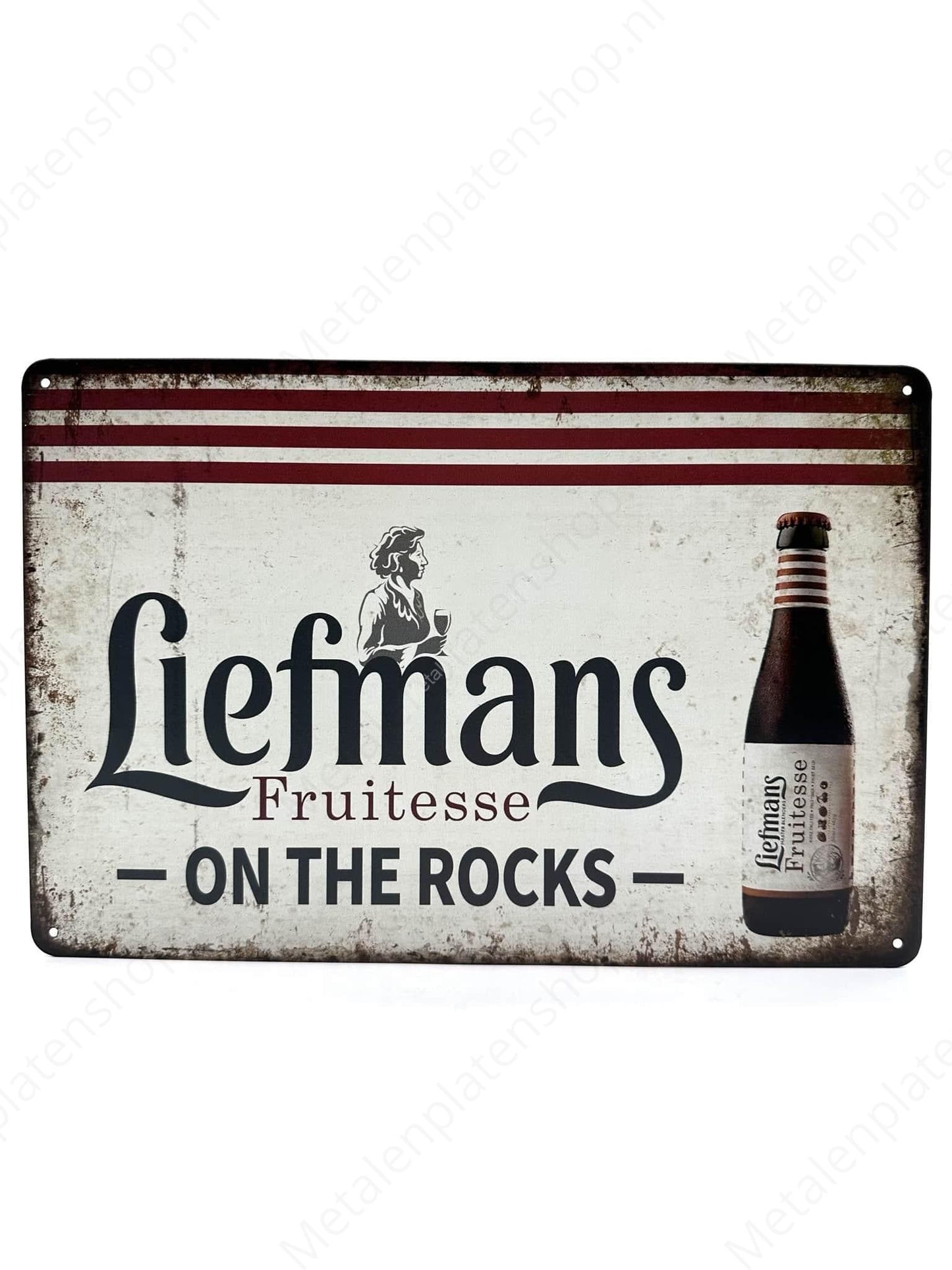 Liefmans Fruitesse – On the Rocks – Metallwandschild