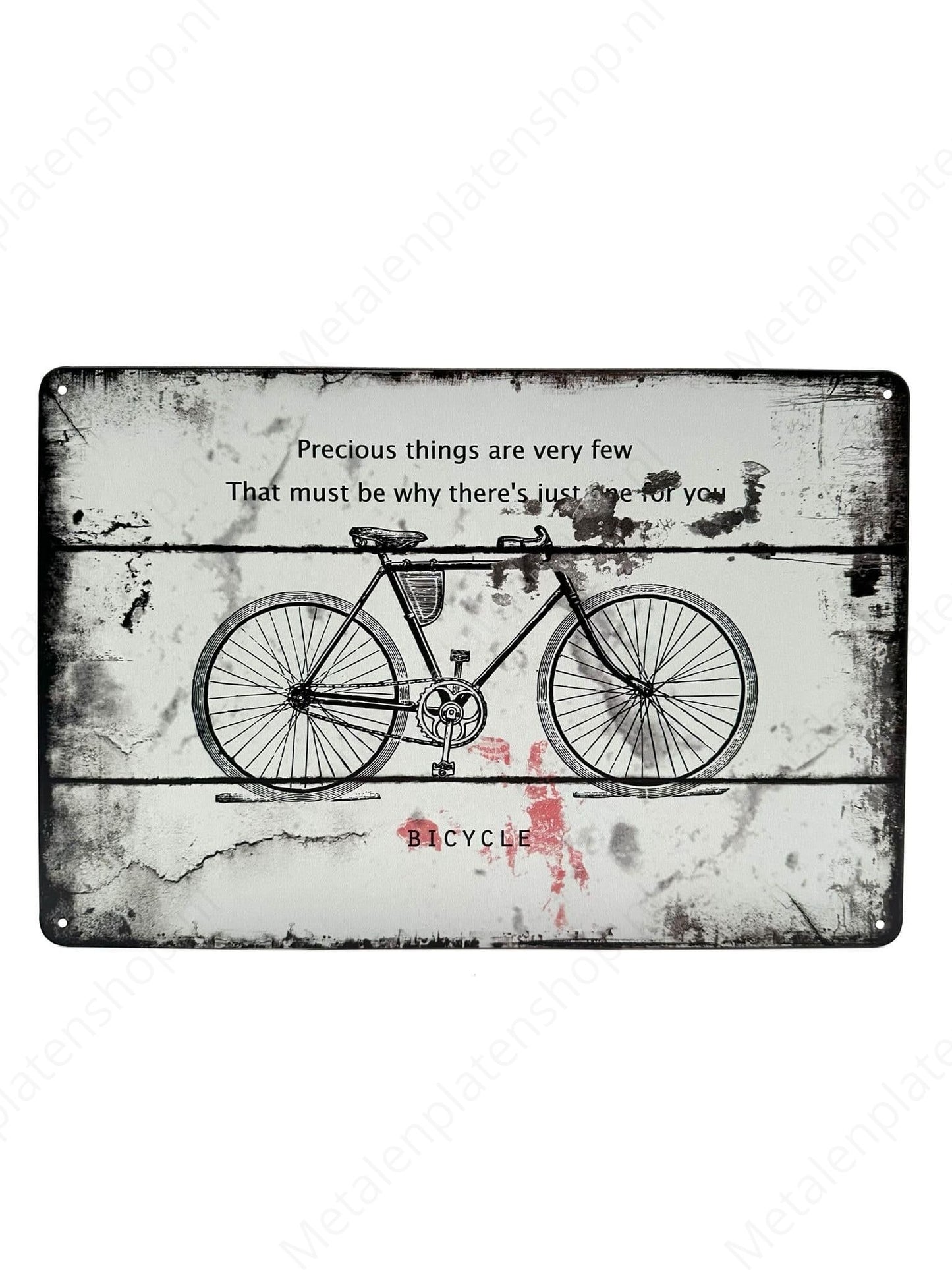 Fahrrad - Bike - Metall Wandschild