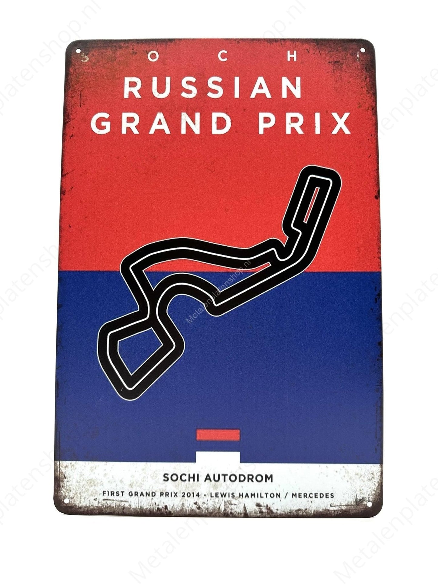 Sochi Autodrom - Rusland - Grand Prix - Metalen Wandbord