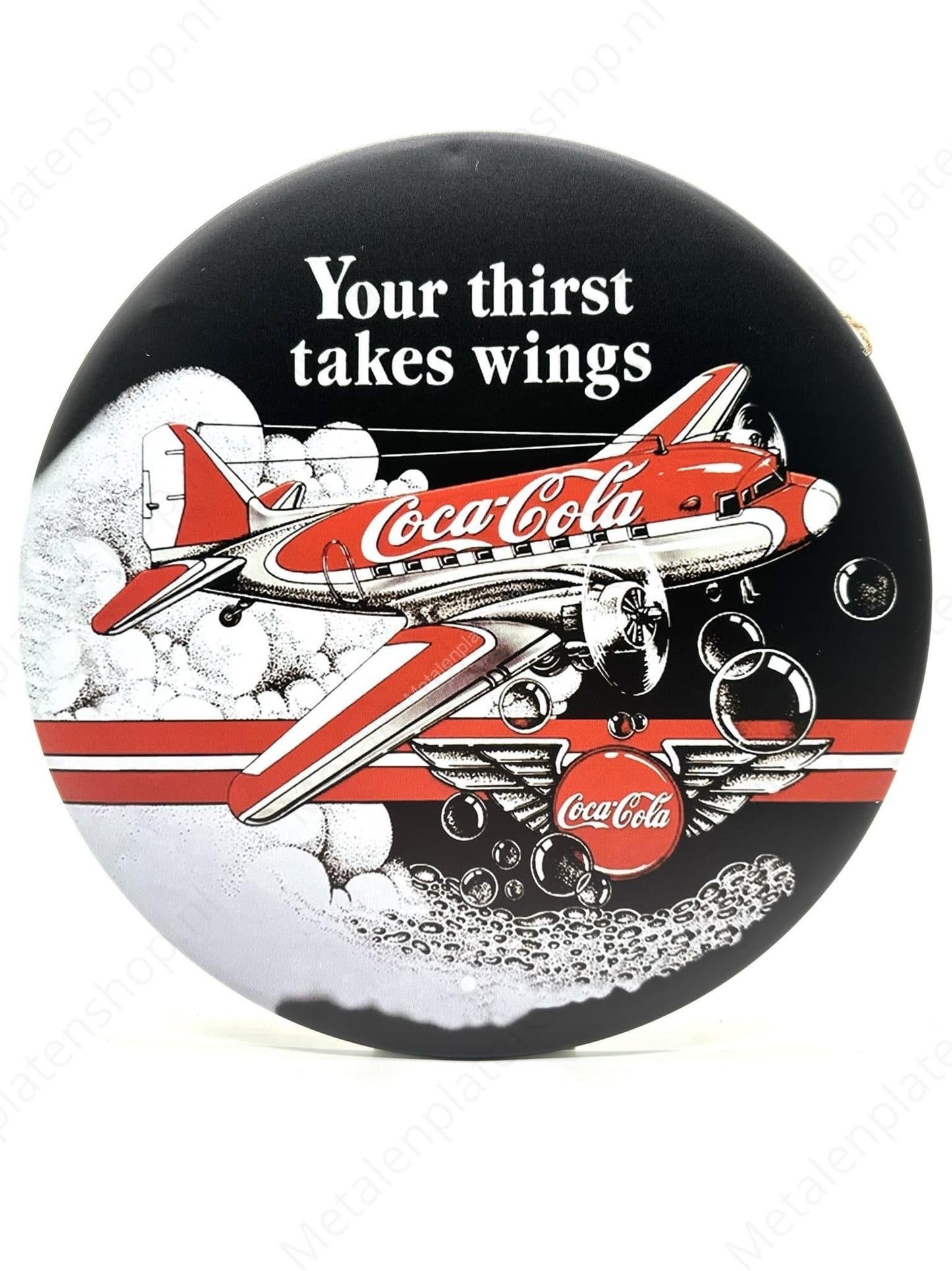 Coca Cola - Round - Metal Wall Sign