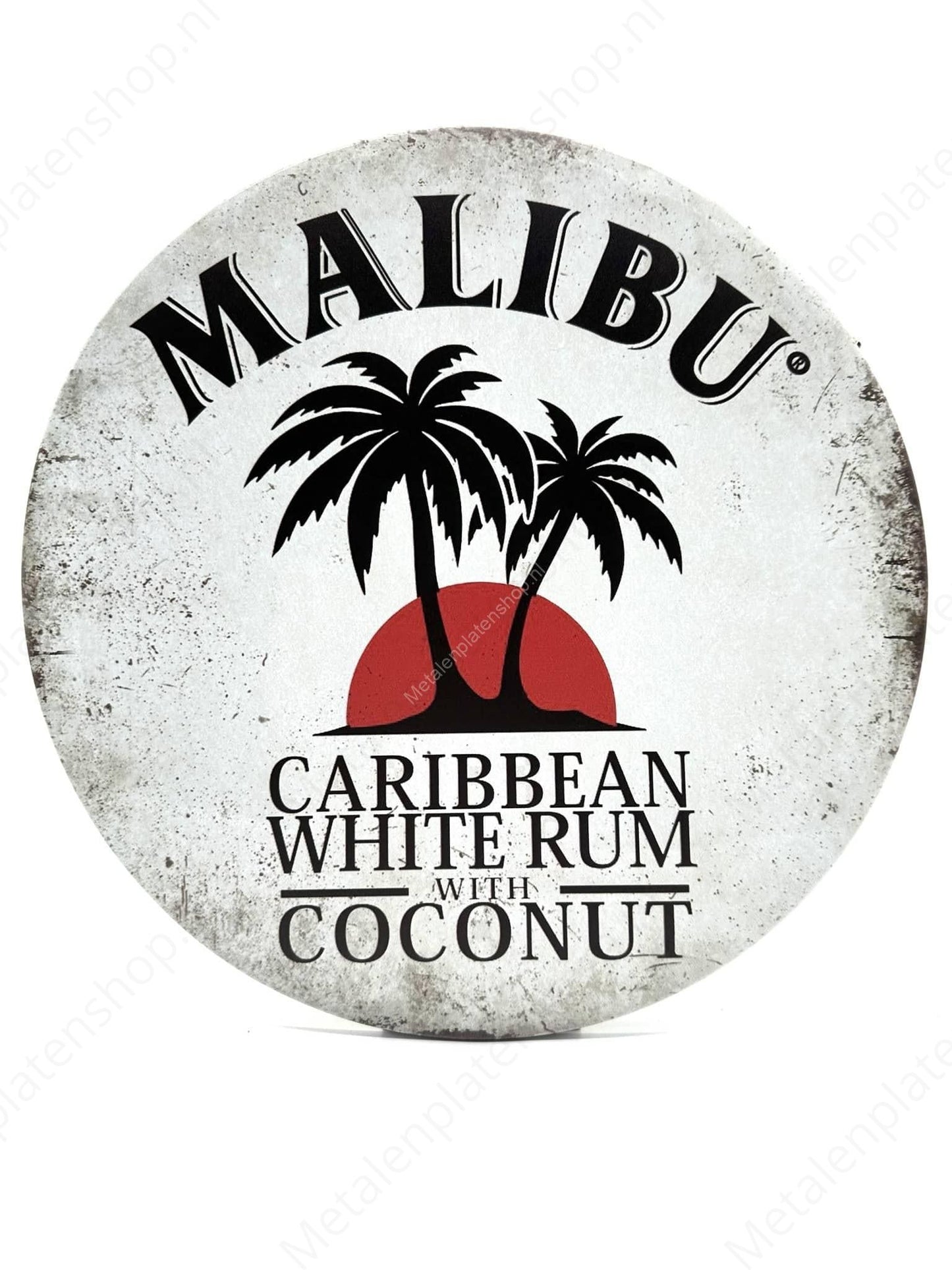 Malibu - Round - Metal Wall Sign